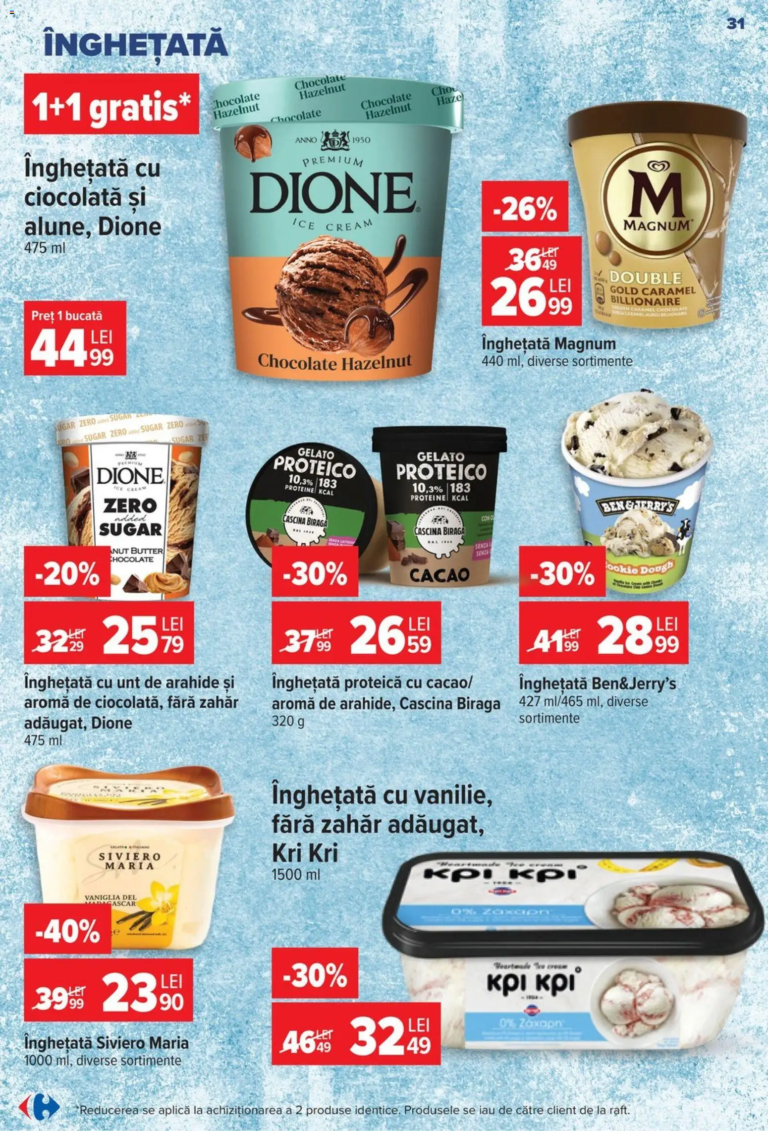Noul catalog Carrefour – valabil de la 17.06.2026 | Pagină: 30 | Produse: Arahide, Unt, Ciocolată, Zahăr