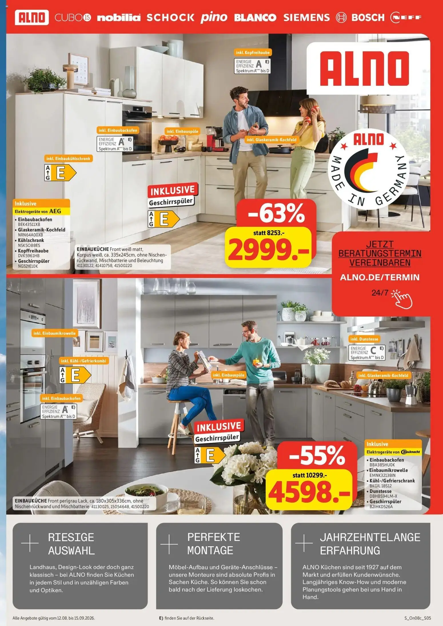 Sconto - SCONTO: Prospekt – gültig ab 12.08.2026 | Seite: 5 | Produkte: Bosch, AEG, Geschirrspüler, Kuchen