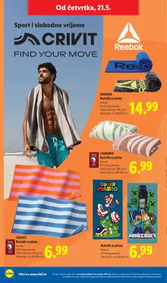 Lidl CRIVIT Find your move - Pregled kataloga iz trgovine Lidl, vrijedi od 18.05.2026 | Stranica: 22