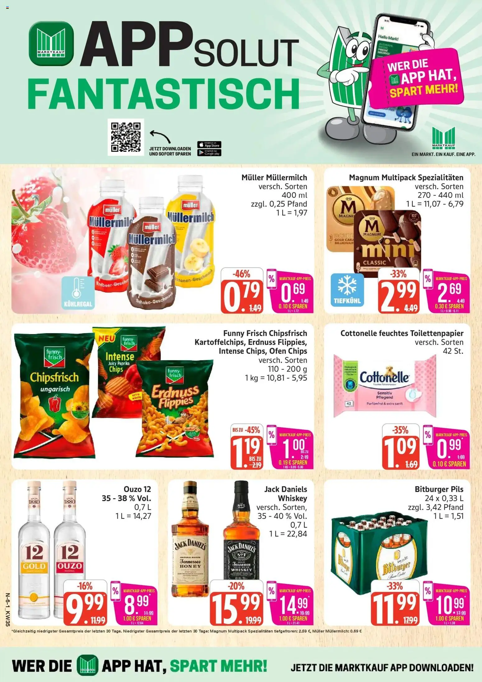 Marktkauf Prospekt Buxtehude (ab 24.08.2026) » Angebote online | Seite: 6 | Produkte: Pils, Jack Daniel's, Chips, Feuchtes Toilettenpapier