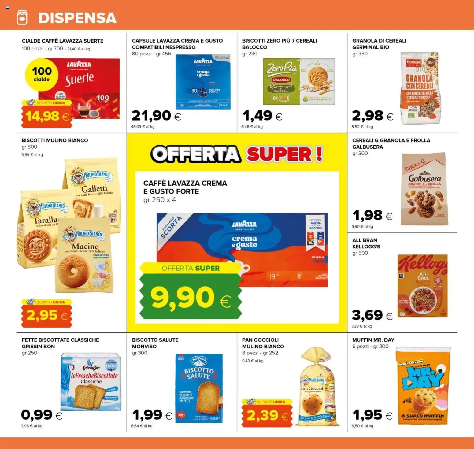 Volantino Oasi del 10/08/2026 | Pagina: 24 | Prodotti: Panna, Fiocchi, Latte, Muffin