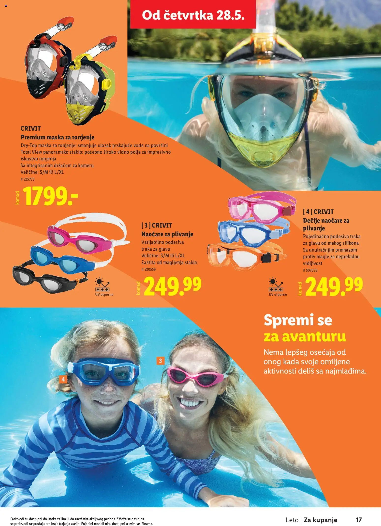 Lidl katalog - važi od 28.05.2026 | Strana: 17 | Proizvode: Naočare, Maska
