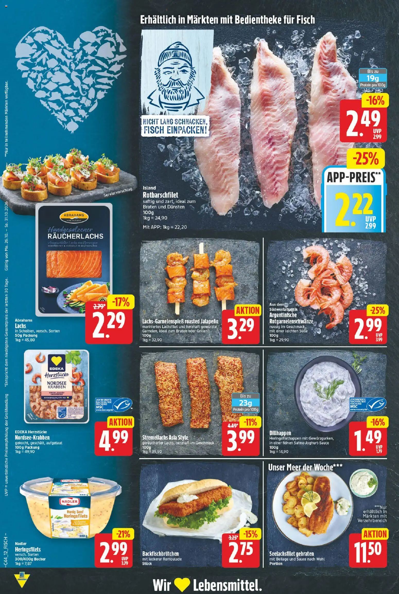 E center Prospekt – gültig ab 26.10.2026 | Seite: 12 | Produkte: Fisch, Lachs, Räucherlachs