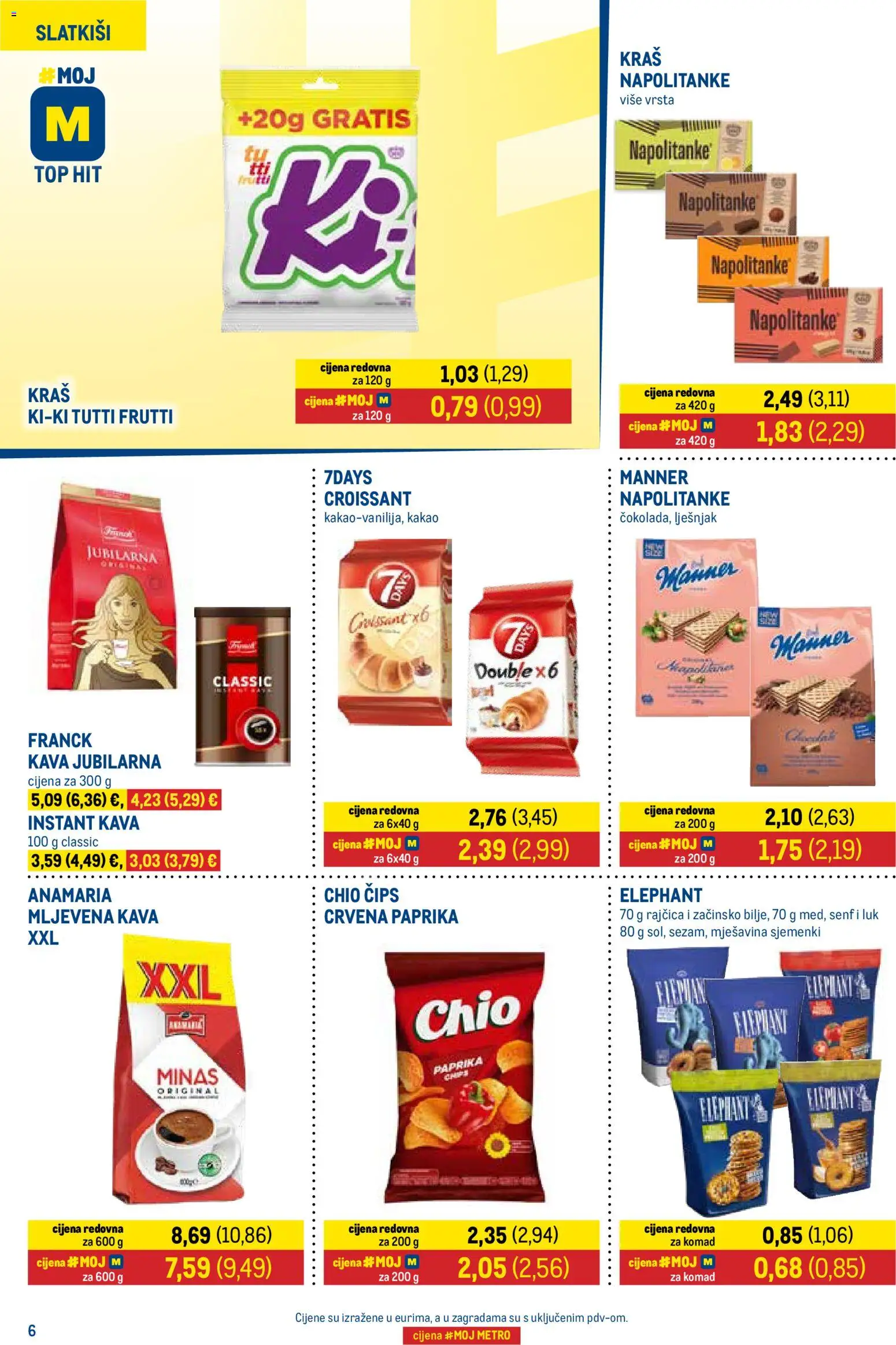 Metro katalog | vrijedi od 16.06.2026 | Stranica: 6 | Proizvodi: Paprika, Čips, Luk, Kakao