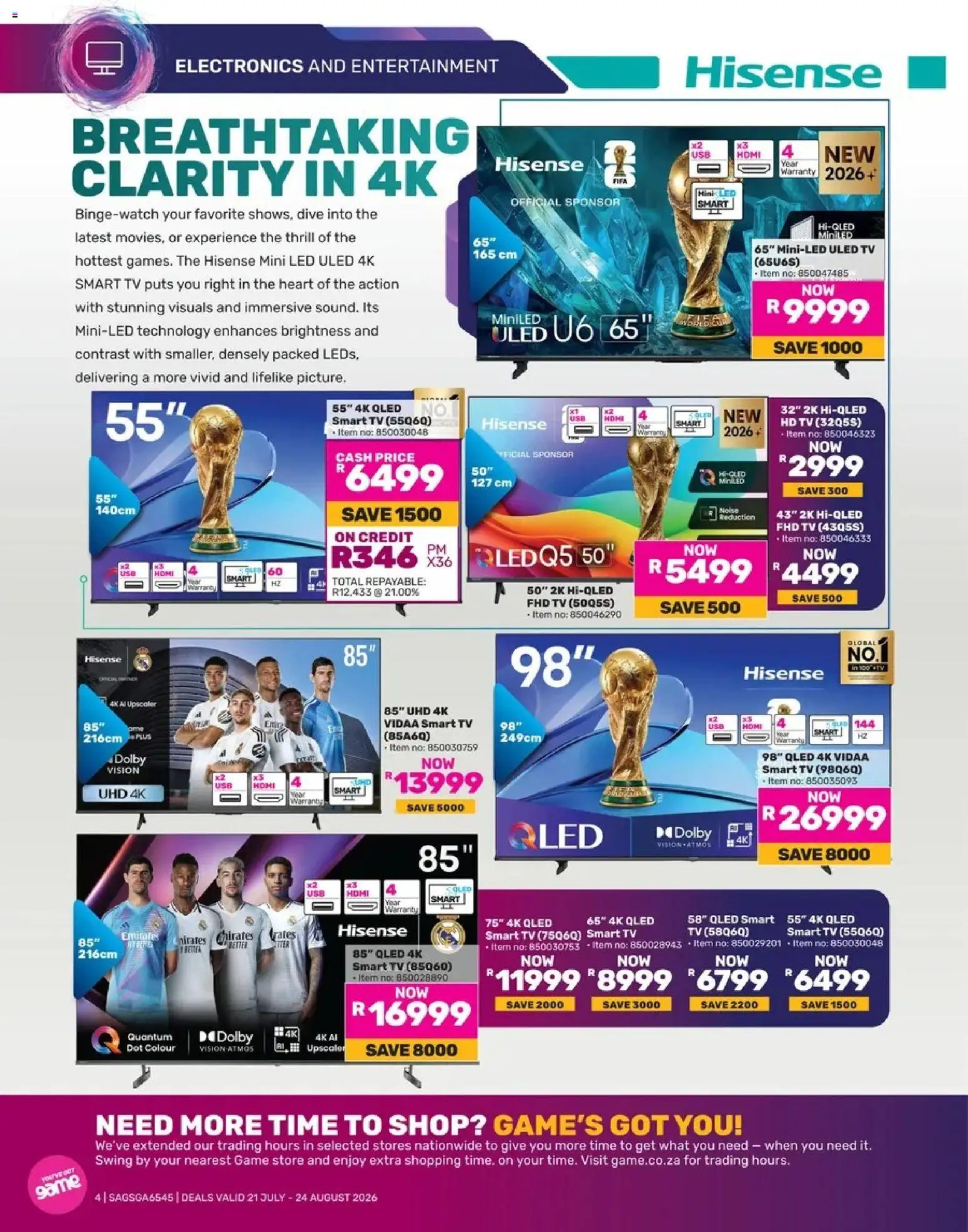 Game Catalogue electronics mania valid from 21/07/2026 | Page: 7 | Products: Tv, Game