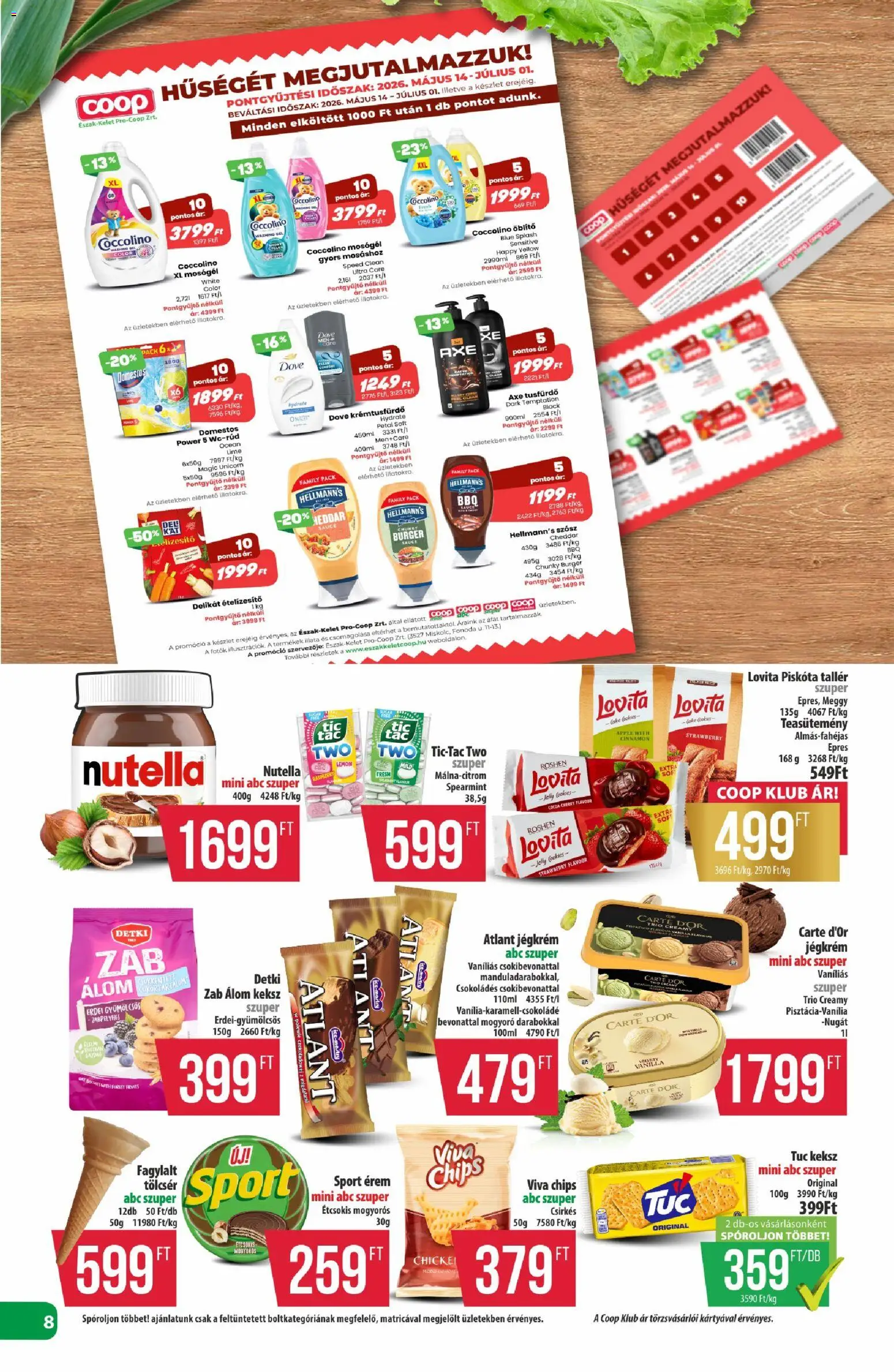 COOP akciós ujság - amely érvényes a következő dátumtól: 18.06.2026 | Oldal: 8