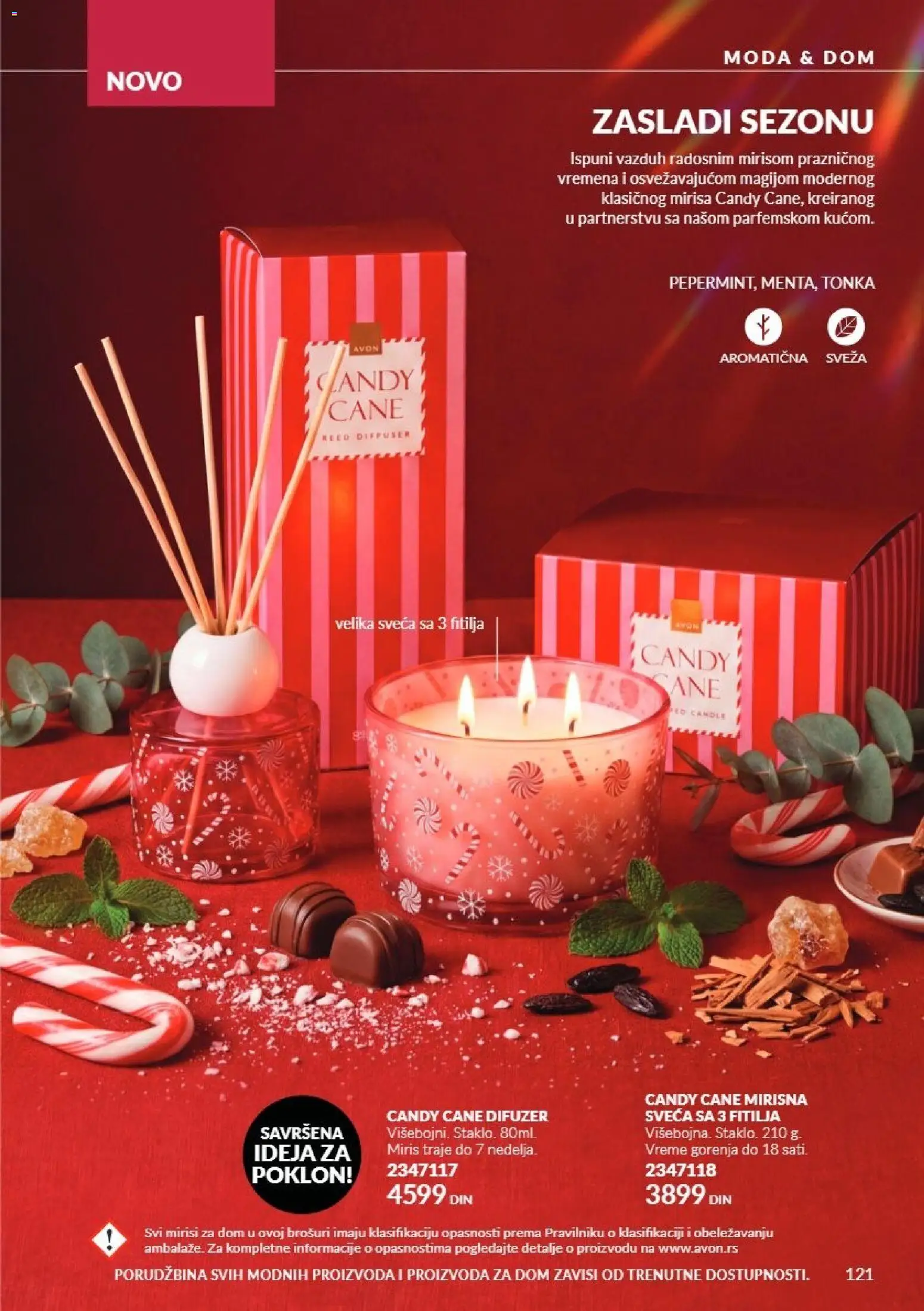 AVON katalog - važi od 01.11.2026 | Strana: 121 | Proizvode: Miris, Candy, Difuzer