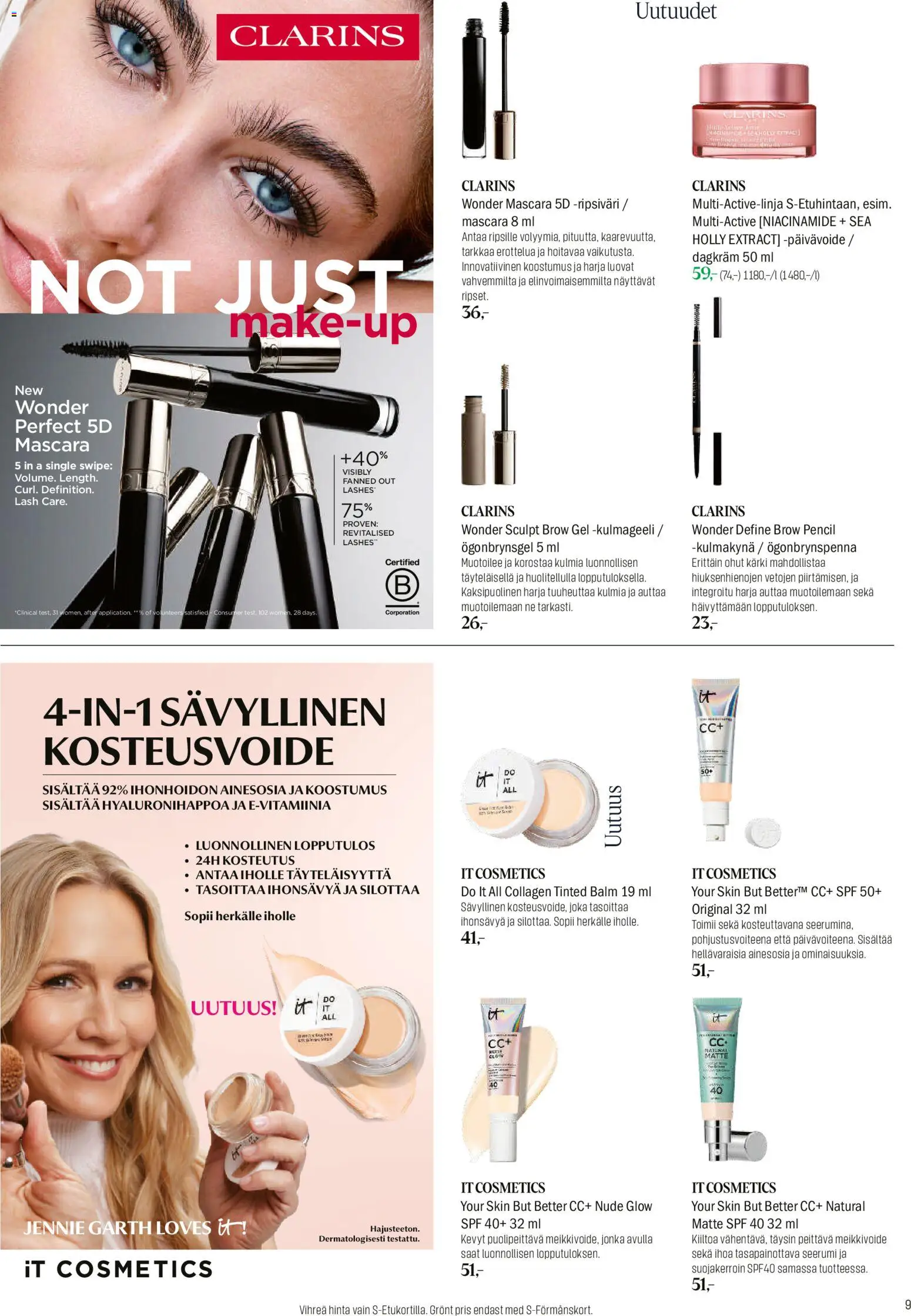 Sokos tarjoukset – voimassa 03/08/2026 alkaen | Sivu: 9 | Tuotteet: Harja, Ripsiväri, Seerumi, Kulmakynä