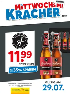 Getränkeland Mittwochs Kracher ab 29.07.2026 gültig
