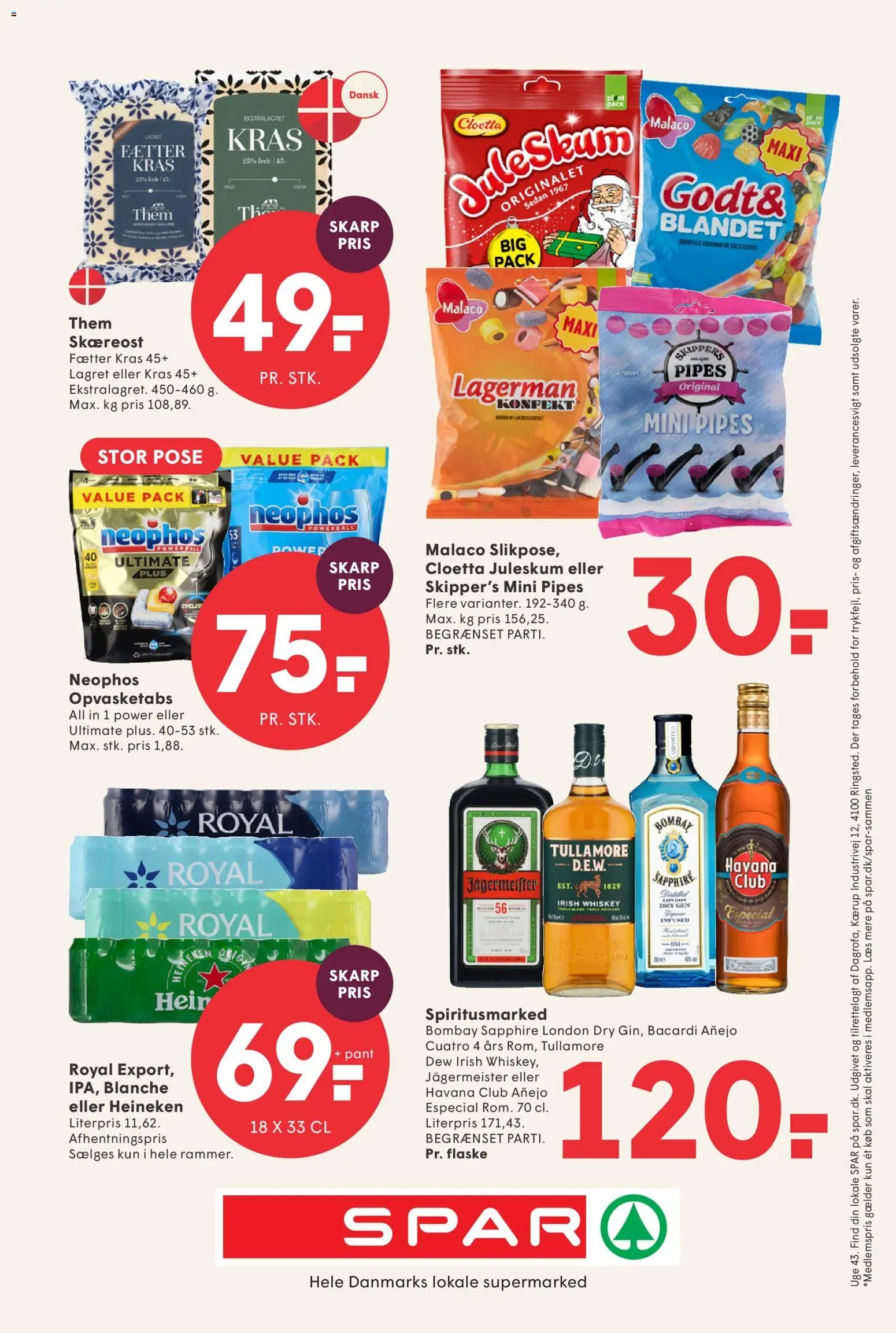 Spar tilbudsavis – gyldig fra 16/10/2026 | Side: 21 | Produkter: Gin, Havana Club, Søm