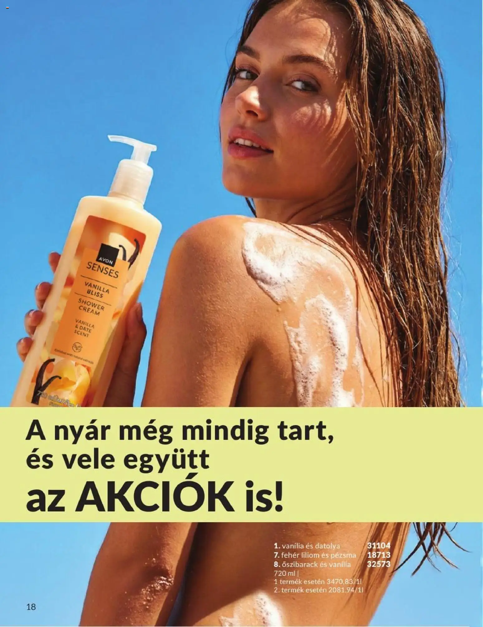 Avon akciós ujság - amely érvényes a következő dátumtól: 2026.08.01. | Oldal: 18