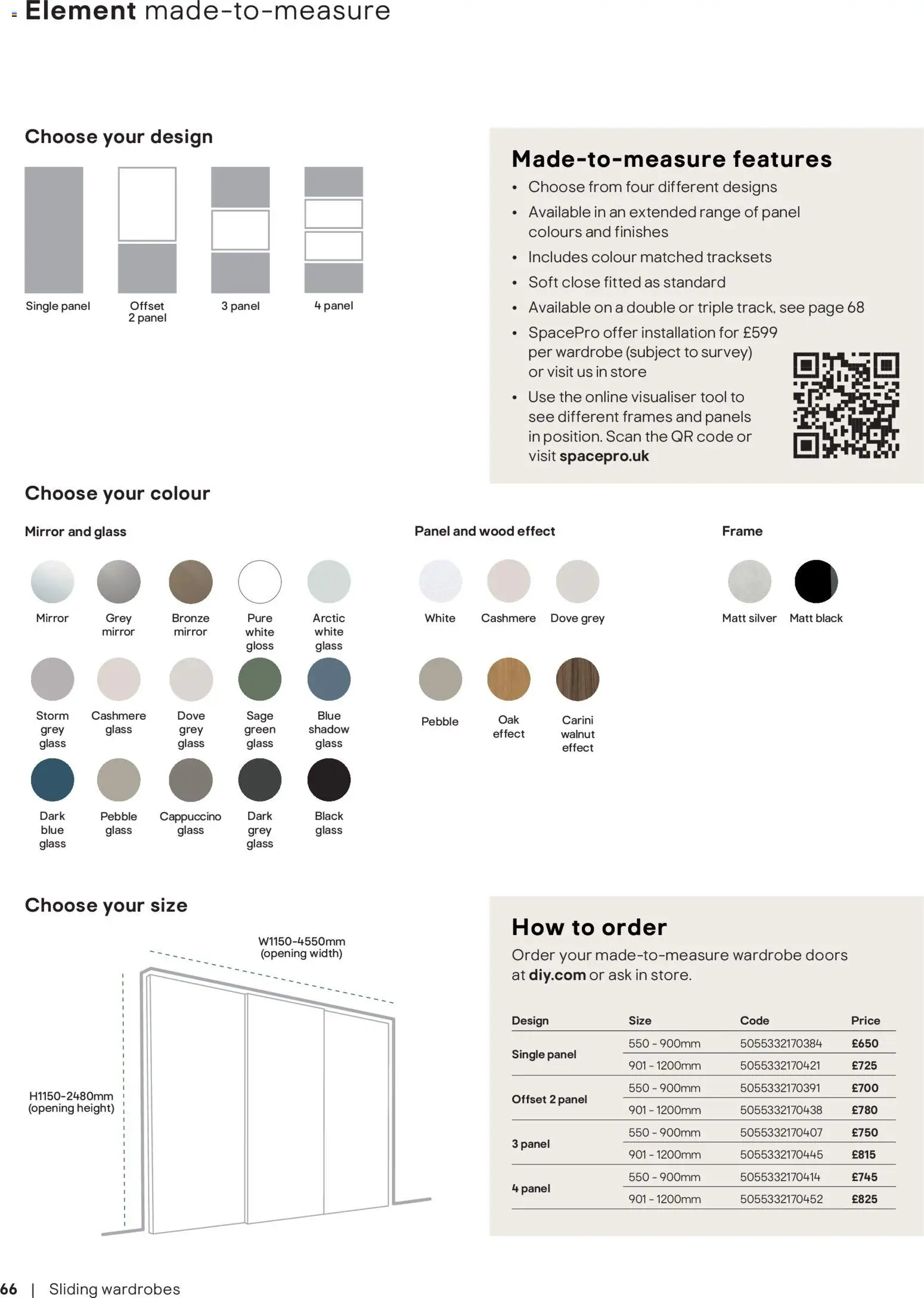 {H1} | Page: 66 | Products: Mirror, Cappuccino, Doors, Wardrobe