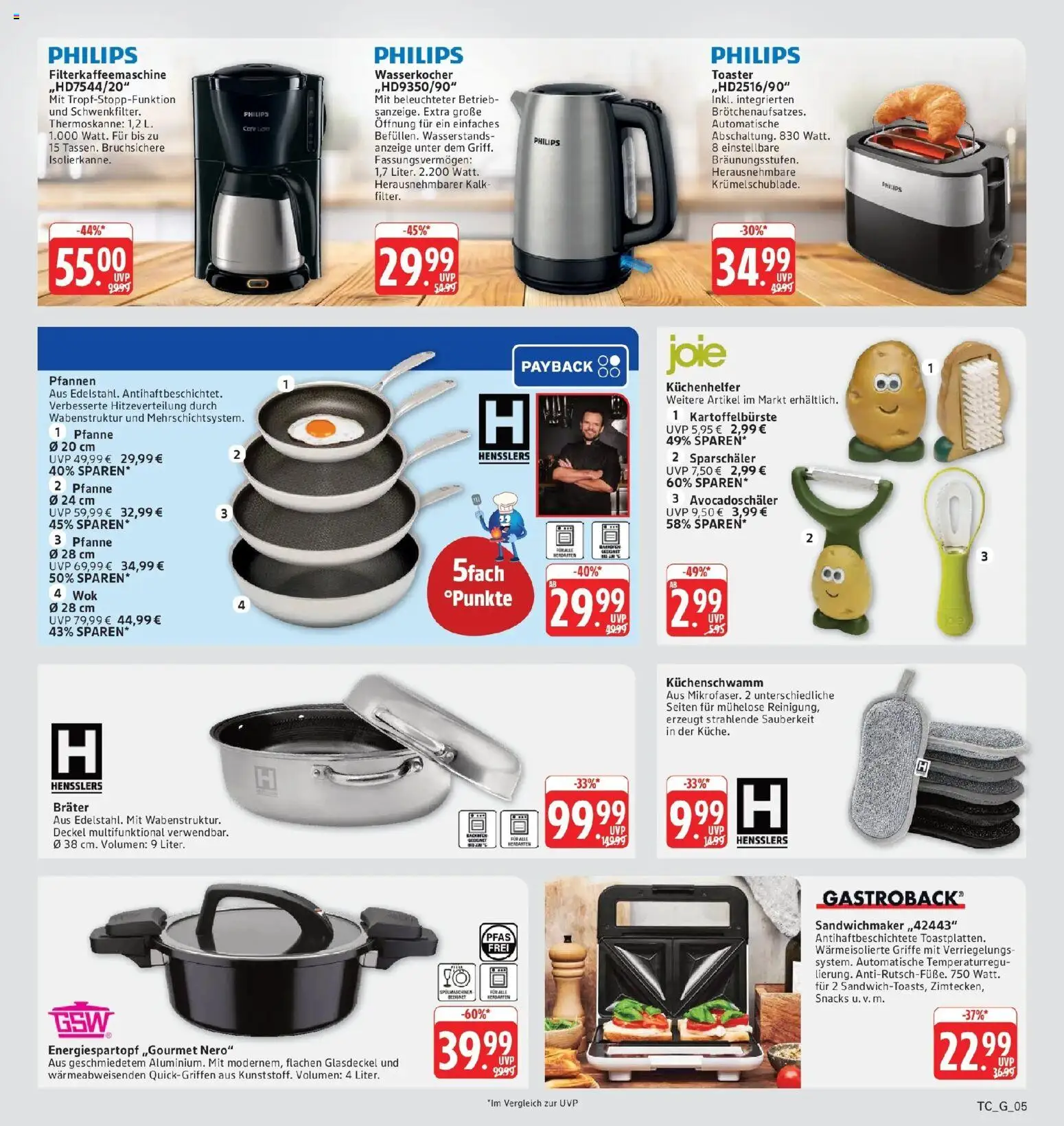 Edeka Prospekt Eislingen (ab 12.10.2026) » Angebote Online | Seite: 37 | Produkte: Philips, Wasserkocher, Kalk, Filterkaffeemaschine
