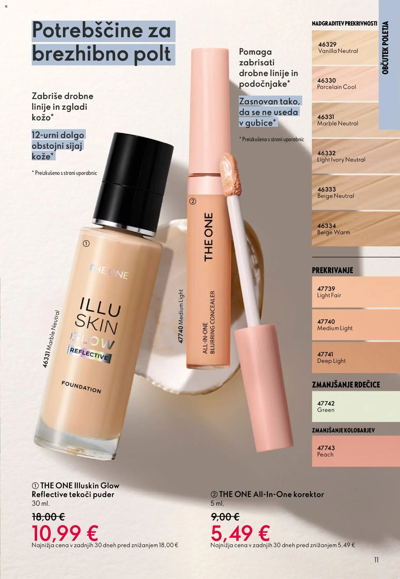 Novi Oriflame katalog ponudbe – veljaven od 03.06.2026 | Stran: 11 | Izdelki: Korektor, Puder