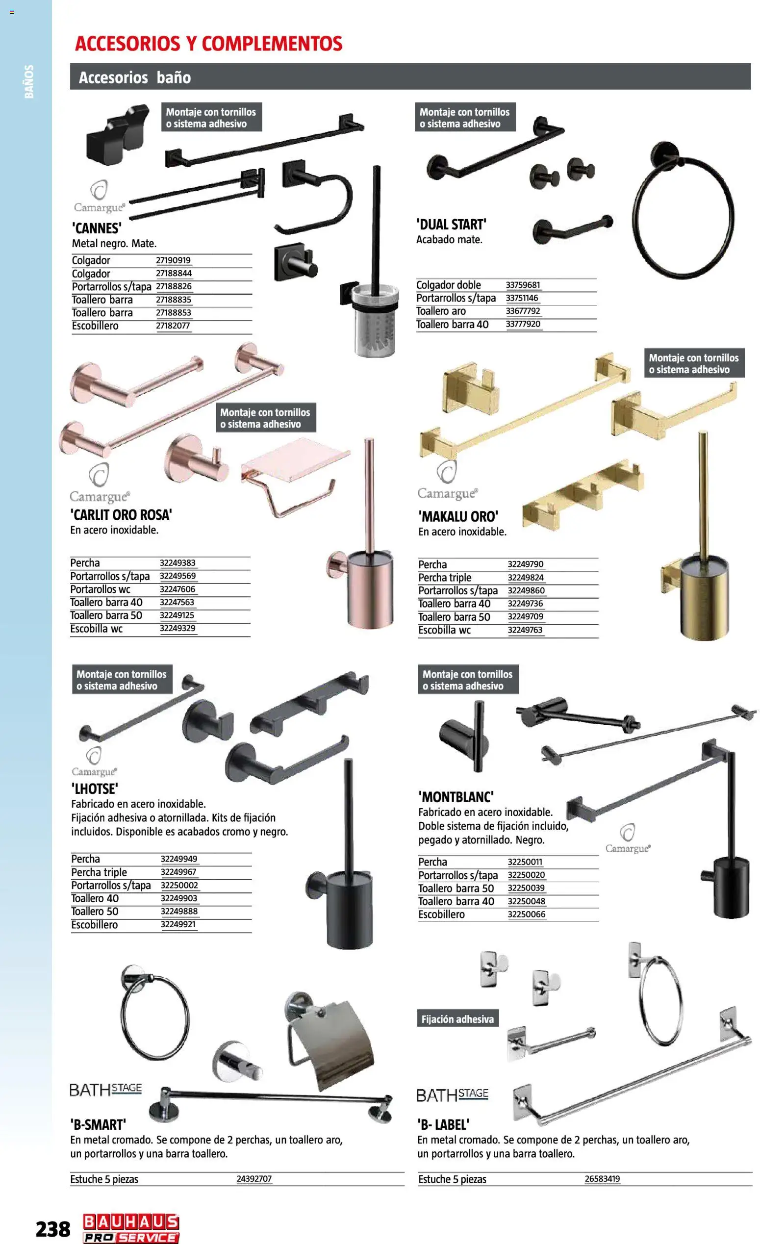 Bauhaus ProService │ válido desde el 11/05/2026 | Página: 238 | Productos: Toallero, Percha, Baño