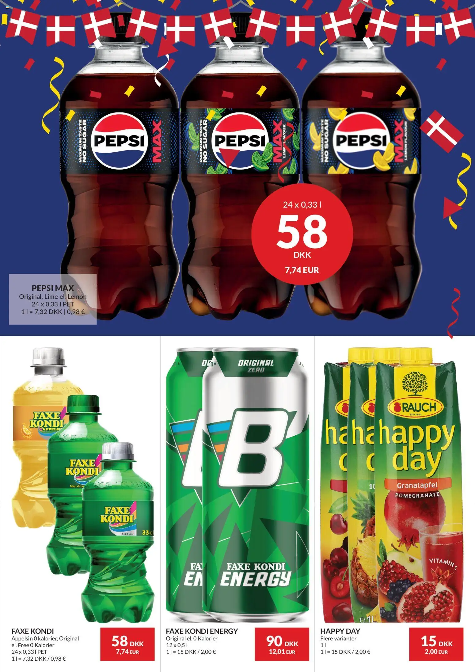 Nielsen Discount tilbudsavis – gyldig fra 04/06/2026 | Side: 9 | Produkter: Lime, Faxe Kondi, Pepsi, Pepsi Max
