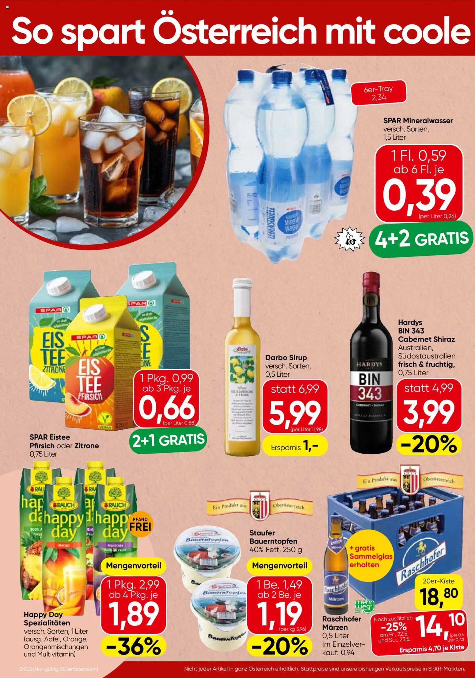 Spar Flugblatt - Oberösterreich gültig ab 21.05.2026 | Seite: 18 | Produkte: Zitrone, Pfirsich, Papier blanc