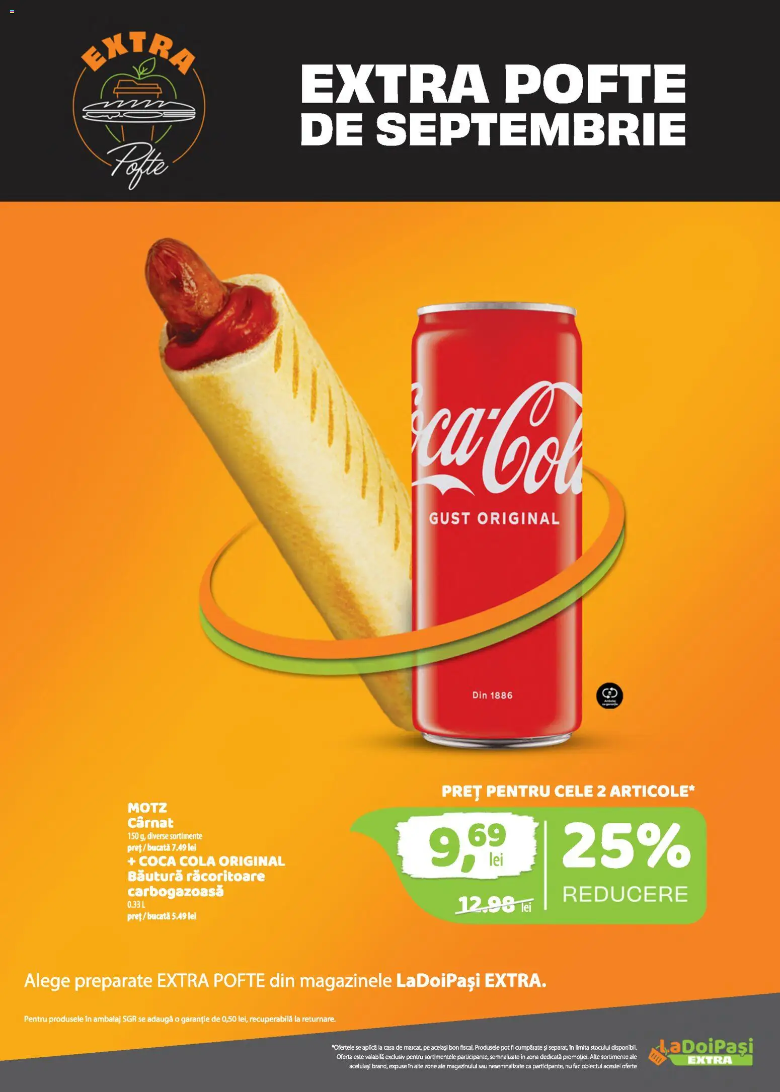 Noul catalog LaDoiPași – valabil de la 16.09.2026 | Pagină: 6 | Produse: Aplică, Bautura racoritoare, Cola, Coca cola