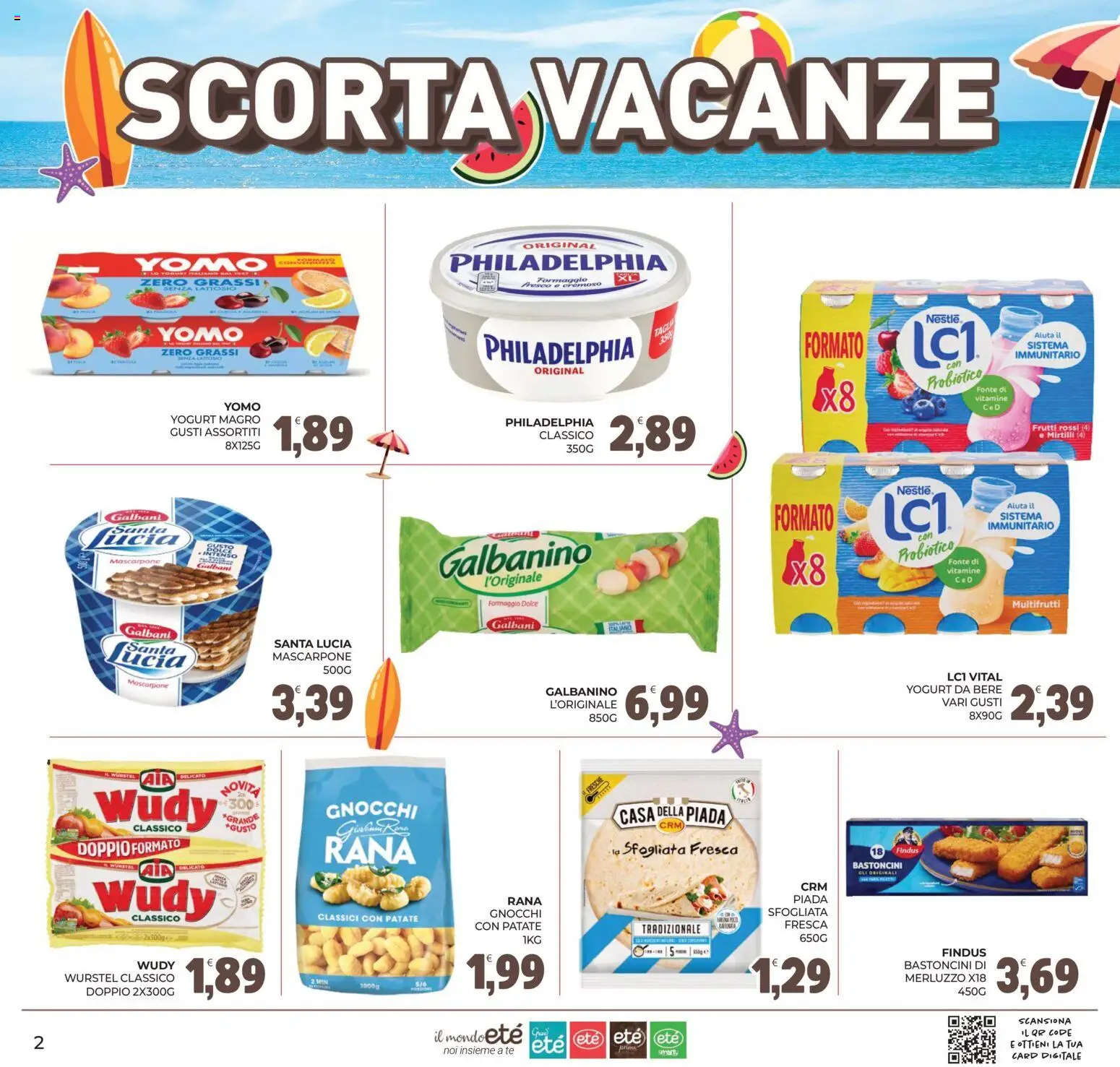 Volantino Eté del 16/07/2026 | Pagina: 2 | Prodotti: Patate, Formaggio, Mascarpone, Gnocchi