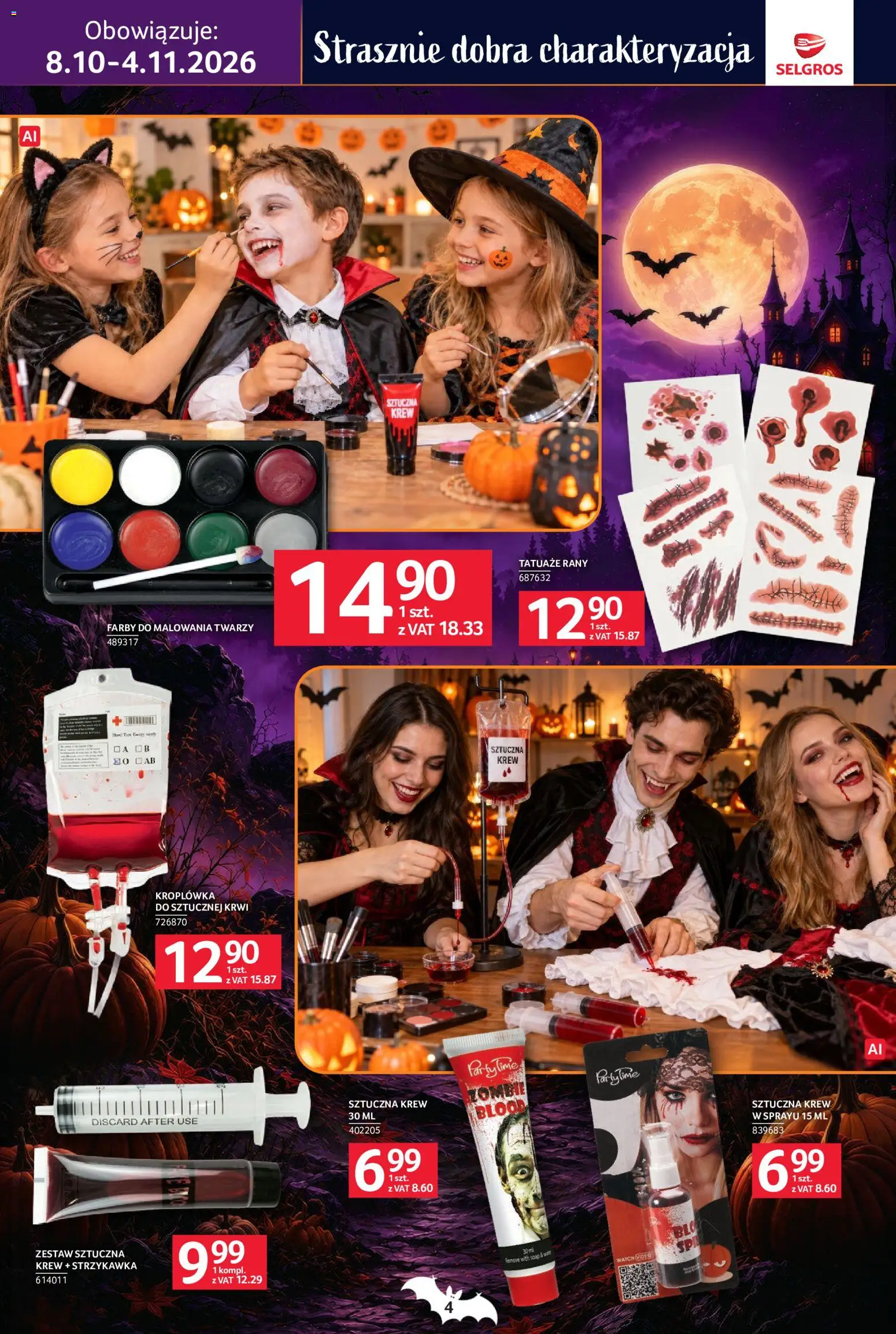 Selgros cash&carry gazetka - Halloween od 08.10.2026 | Strona: 4