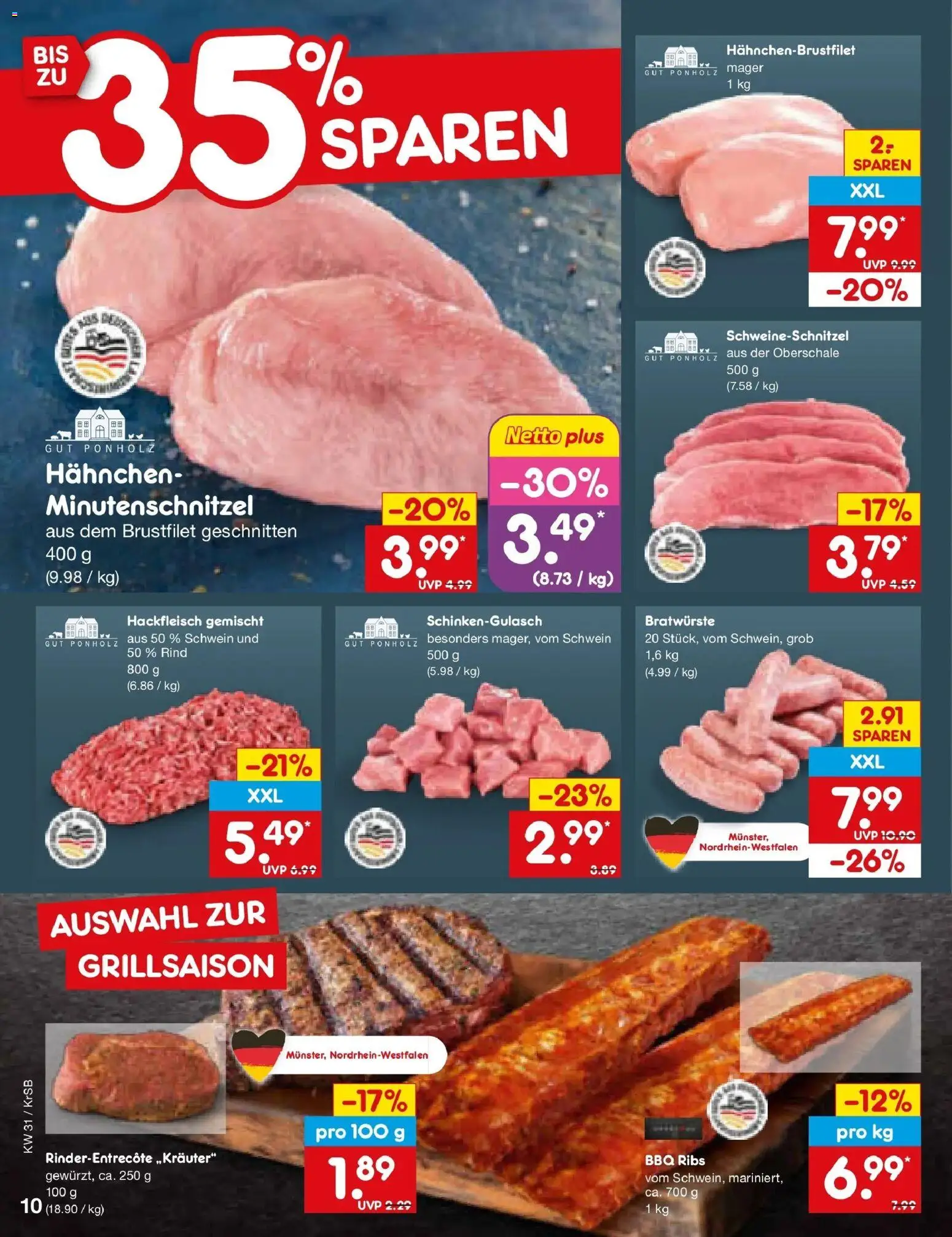 Netto Marken-Discount Prospekt Baesweiler – gültig ab 27.07.2026 | Seite: 16 | Produkte: Hahnchen, Hackfleisch