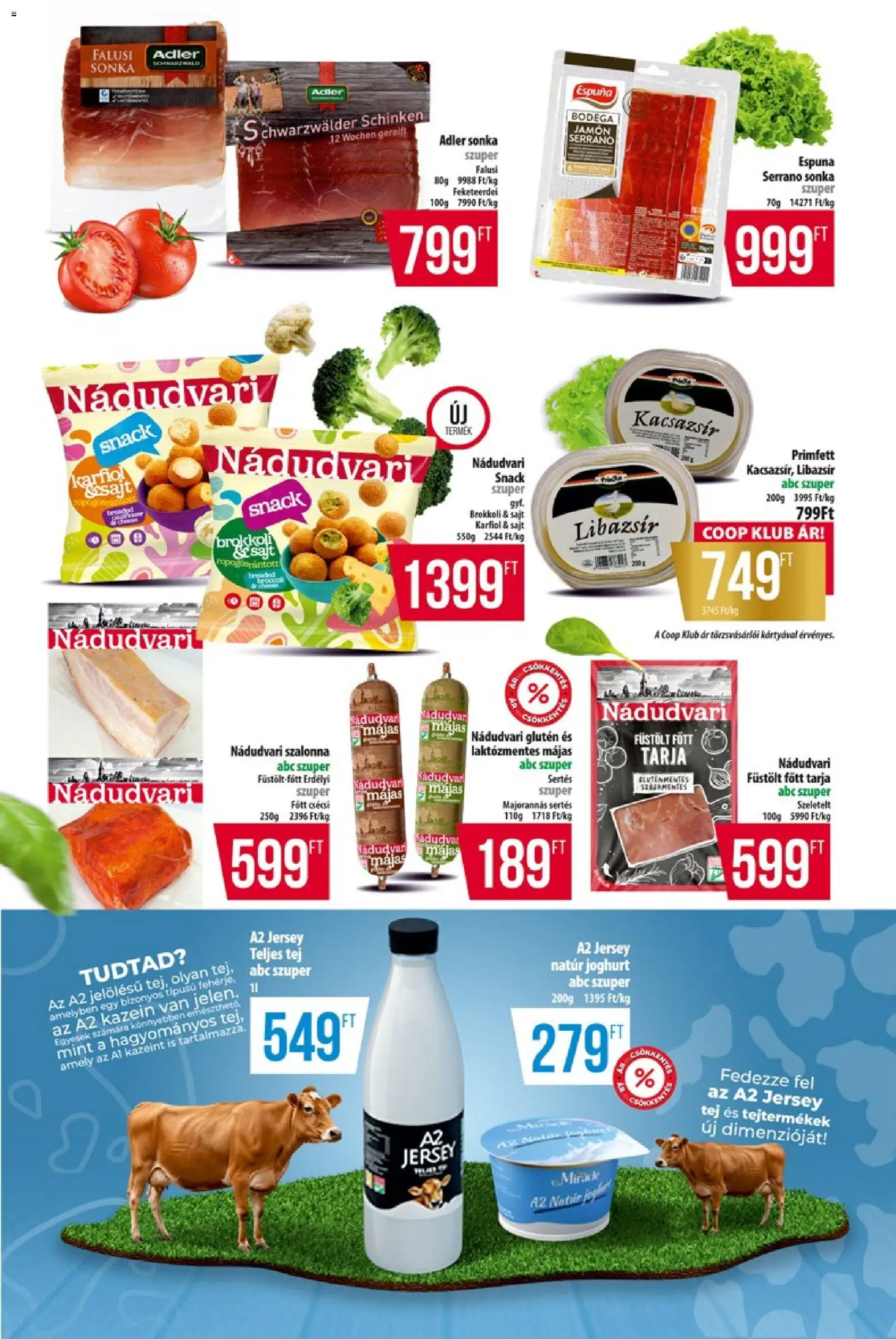 COOP akciós ujság - amely érvényes a következő dátumtól: 28.05.2026 | Oldal: 3 | Termékek: Tarja, Sajt, Gluténmentes, Brokkoli