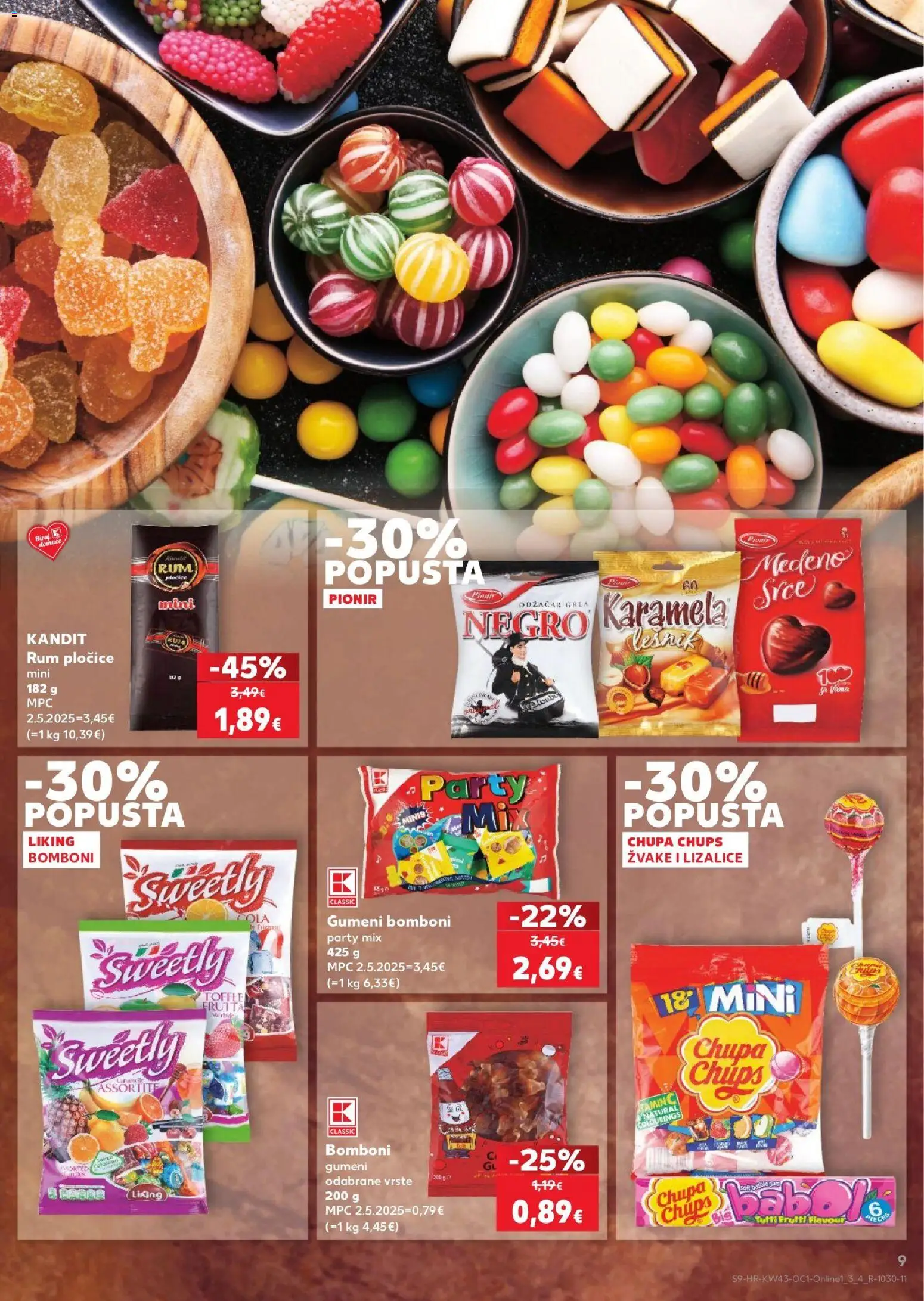 Kaufland katalog | vrijedi od 21.10.2026 | Stranica: 9 | Proizvodi: Pločice, Bomboni, Rum, Karamela