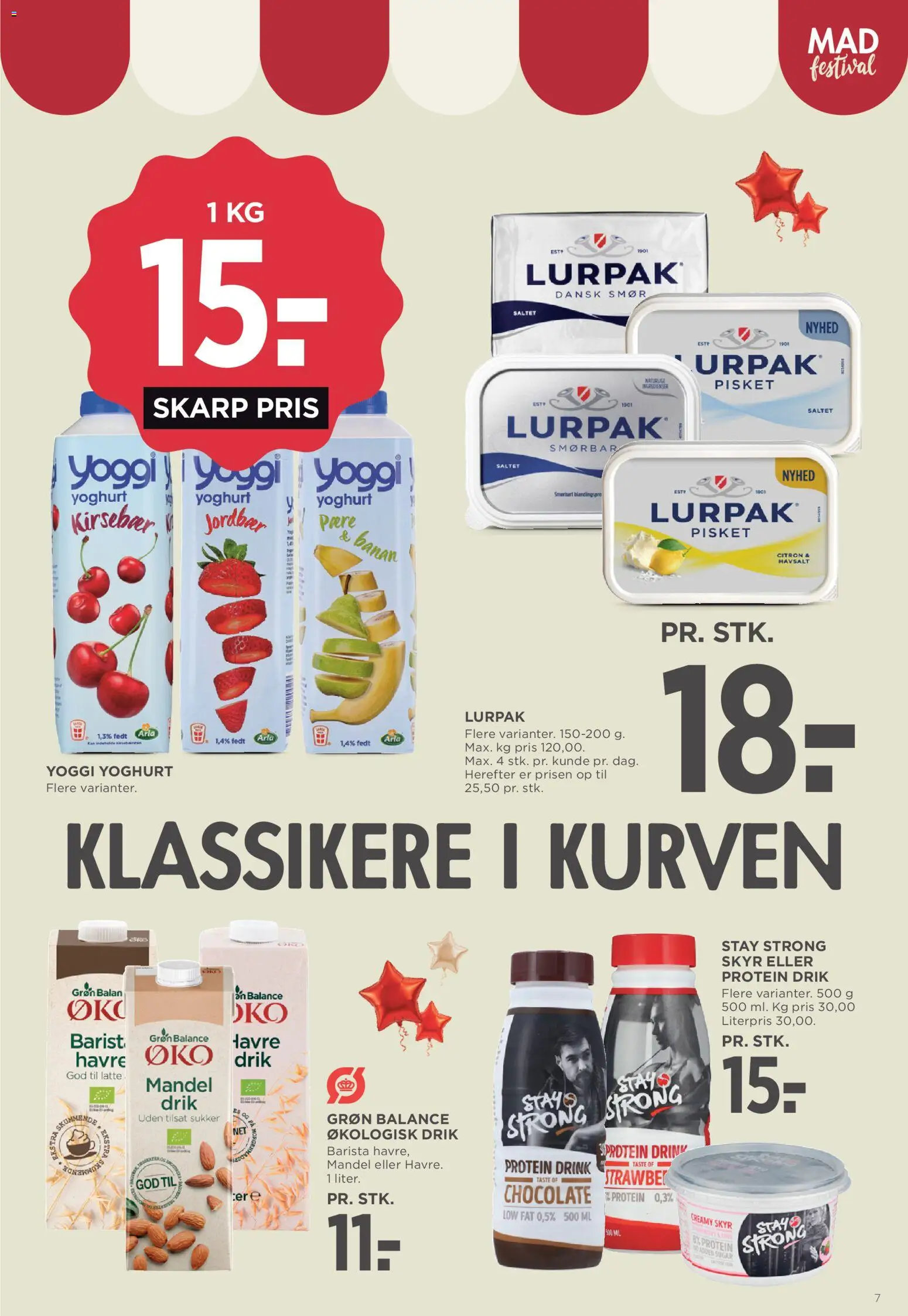 Meny tilbudsavis – gyldig fra 18/09/2026 | Side: 7 | Produkter: Smør, Skyr, Jordbær, Sukker