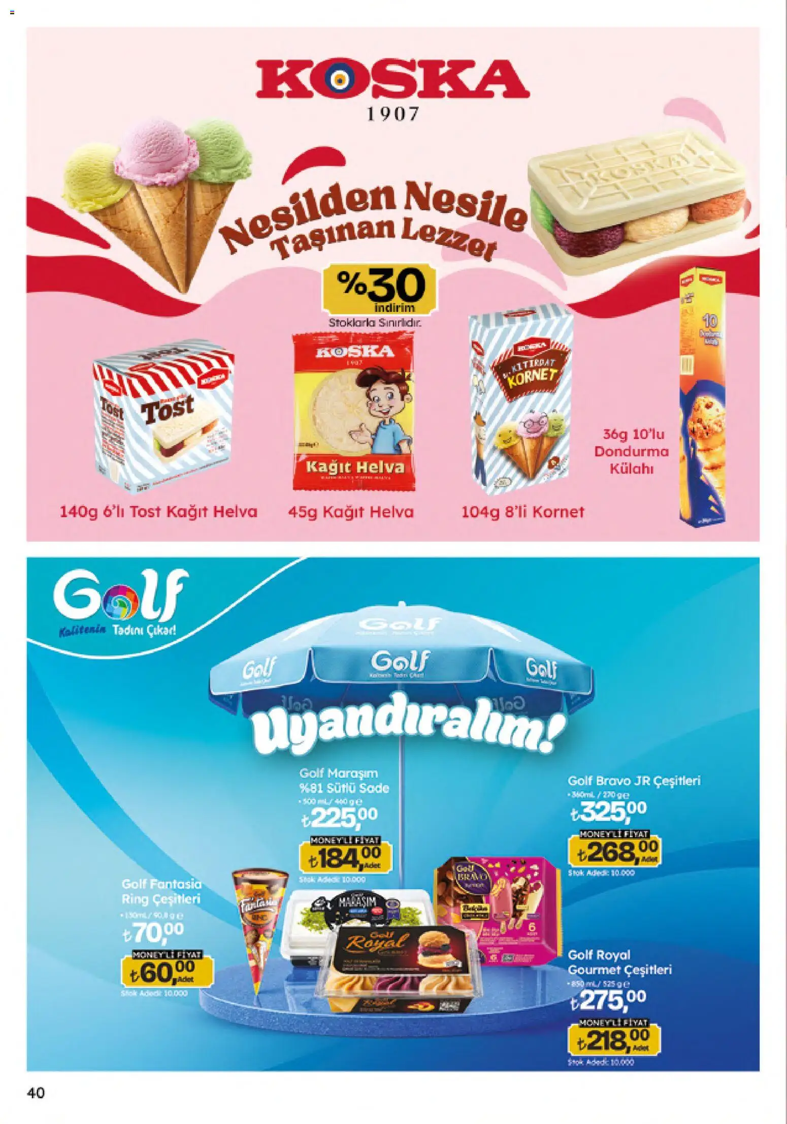 Migros Katalog - 5M Migroskop Dijital - 09 Temmuz 2026 tarihinden itibaren geçerlidir | Sayfa: 40 | Ürünler: Dondurma