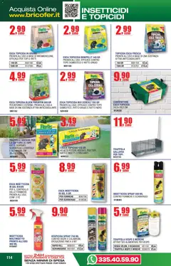 Anteprima del volantino Bricofer volantino Primavera Estate valido a partire dal 14/04/2026 | Pagina: 114 | Prodotti: Cereali, Colla, Contenitore, Insetticida
