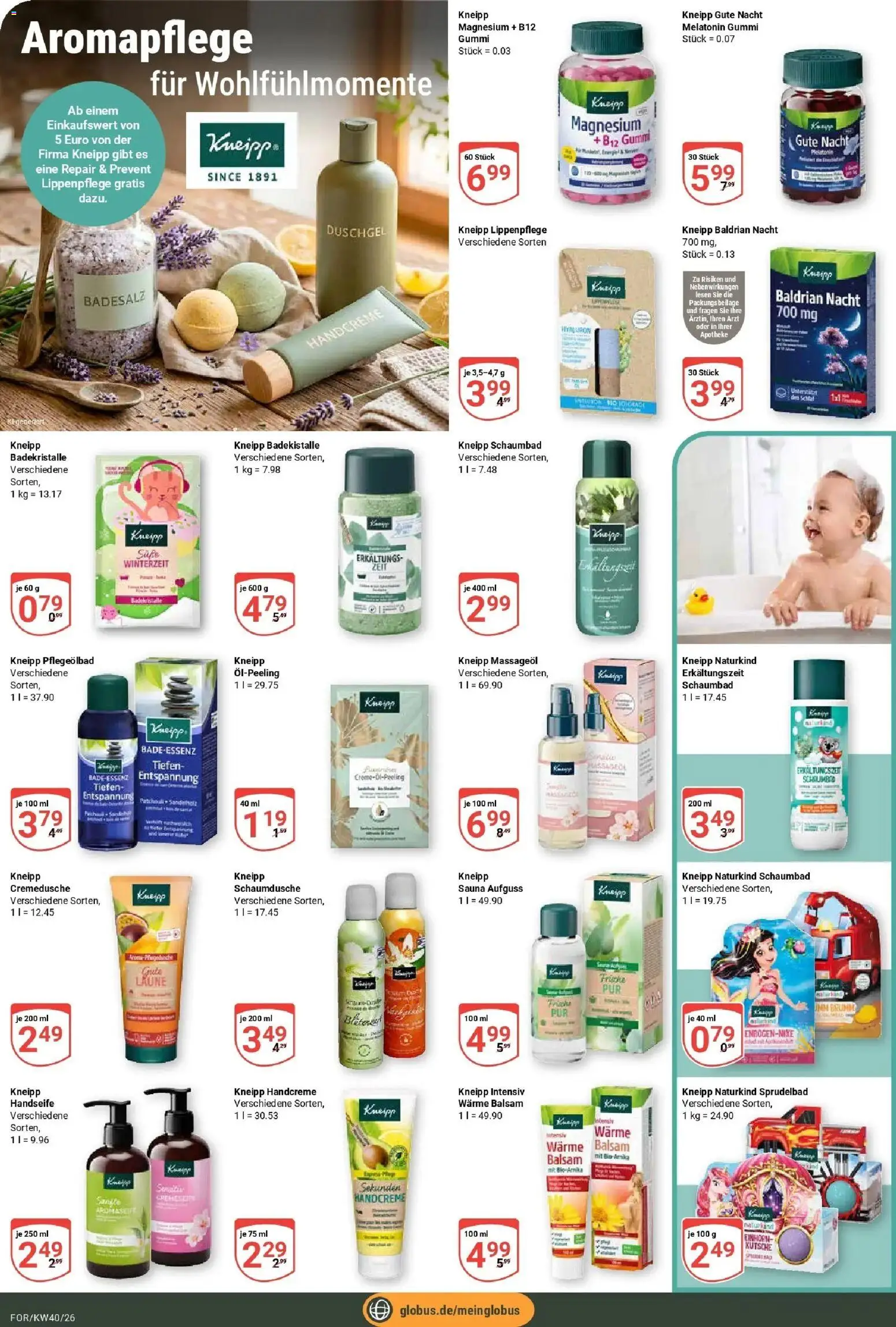 Globus Prospekt Forchheim (ab 28.09.2026) » Angebote online | Seite: 21 | Produkte: Handcreme, Duschgel, Massageöl