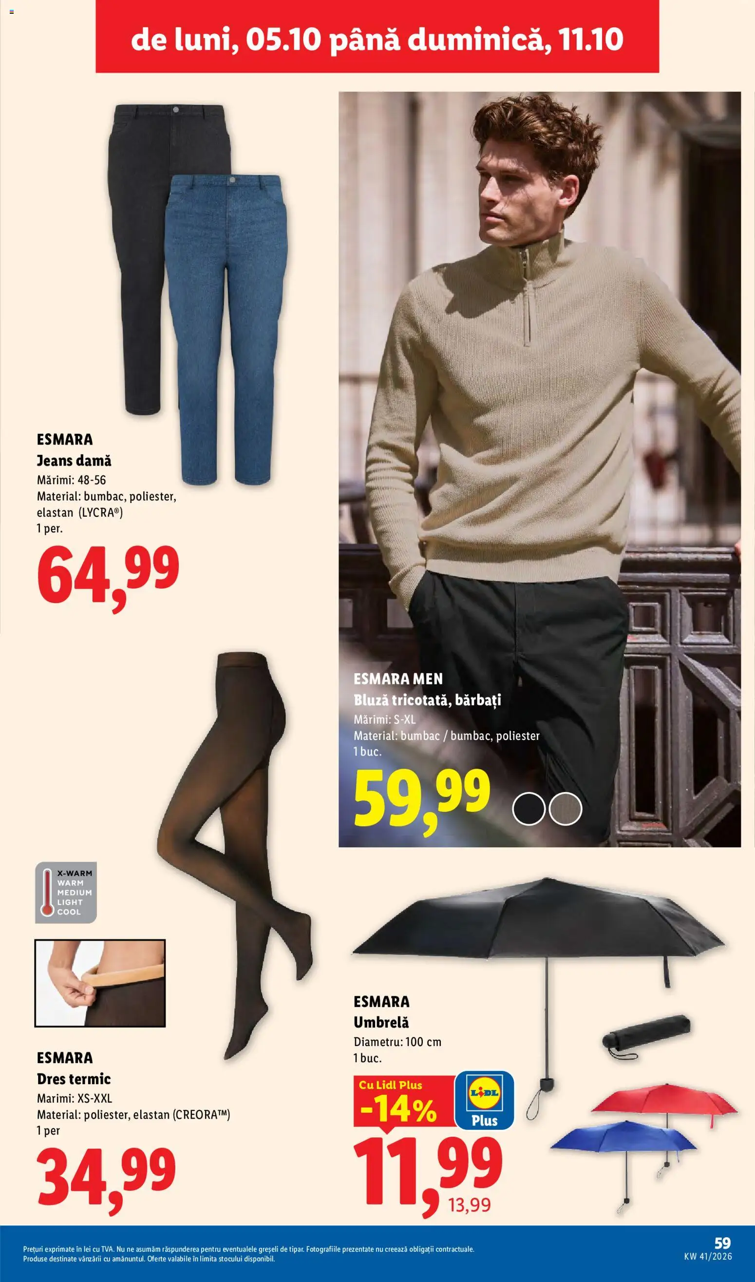 Noul catalog Lidl – valabil de la 05.10.2026 | Pagină: 59