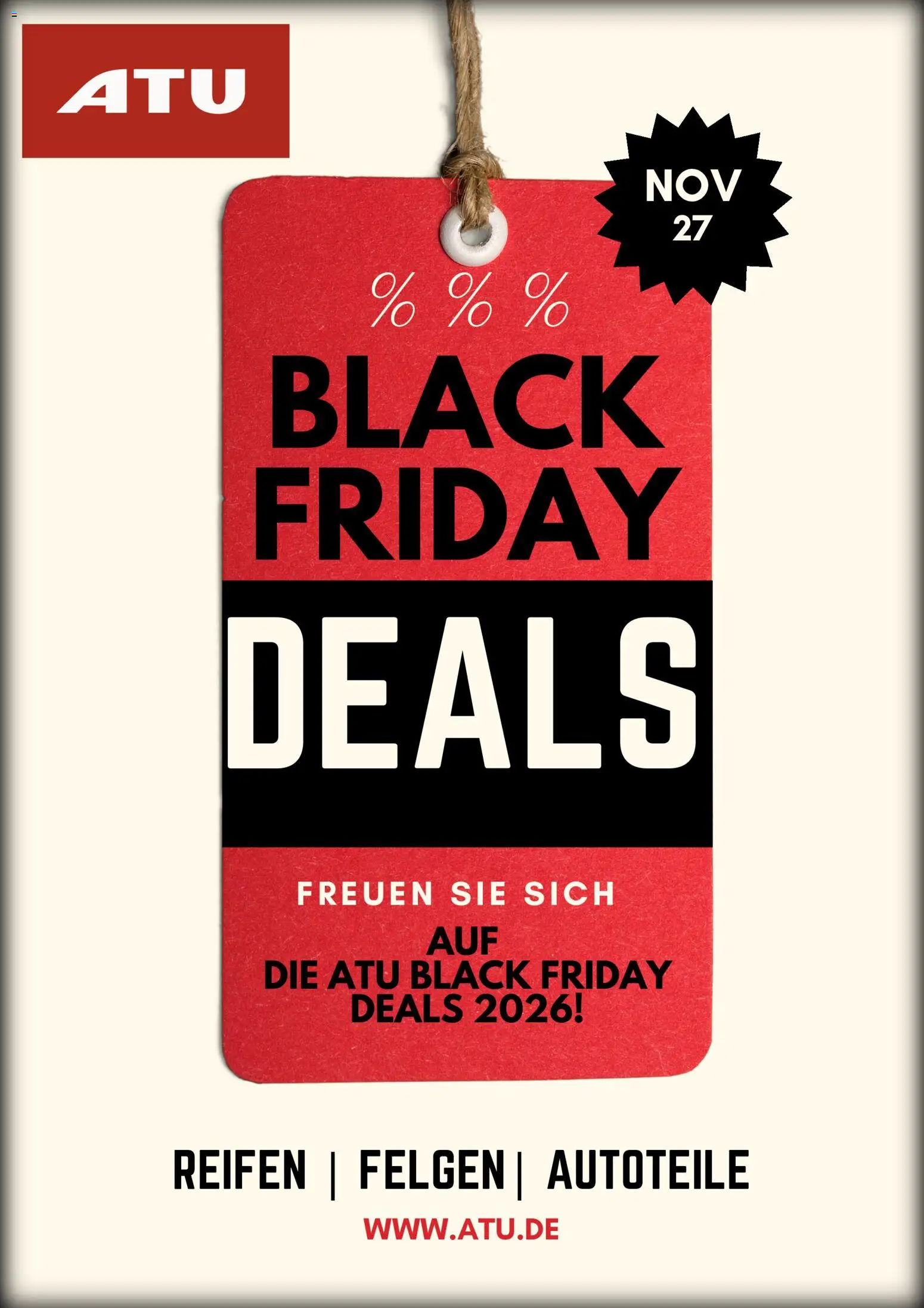ATU Black Friday Ankündigung – gültig ab 22.10.2026 | Seite: 1
