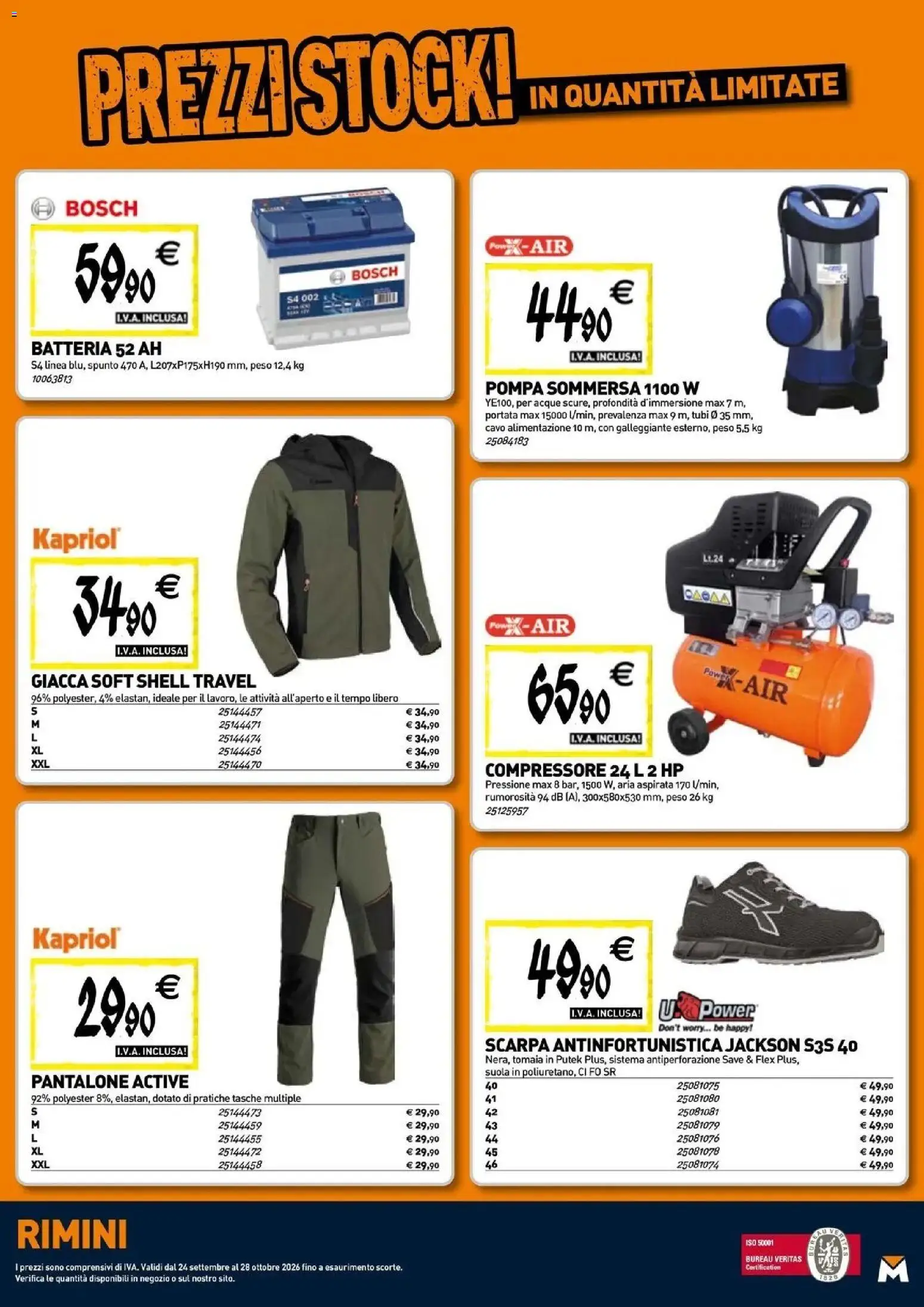 Nuovo TECNOMAT - Straordinari prezzi stock! dal 24/09/2026 > offerte anteprima 🛍️ | Pagina: 20 | Prodotti: Giacca, Compressore, Tubi, Tasche