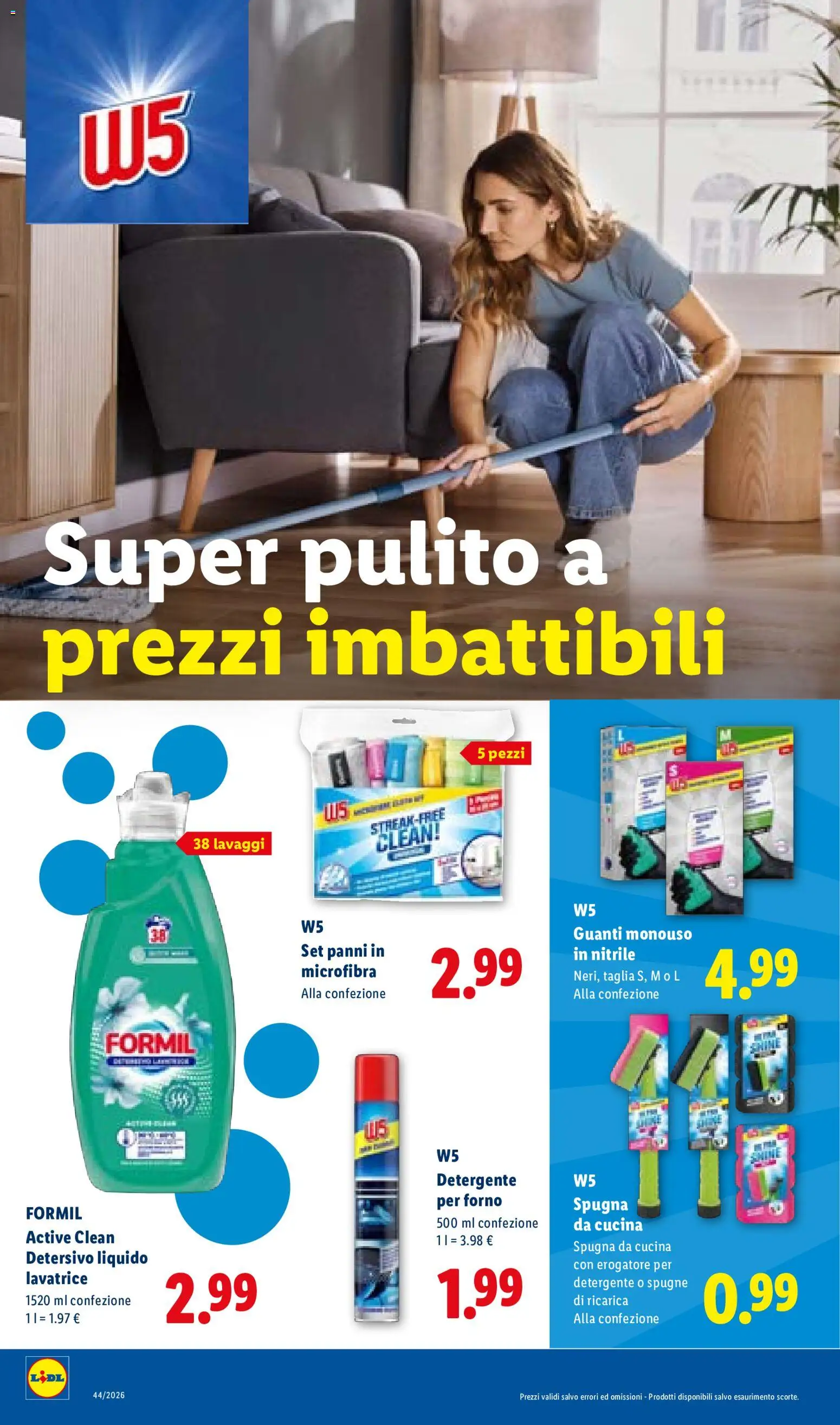 Volantino Lidl del 29/10/2026 | Pagina: 30 | Prodotti: Spugna, Guanti, Guanti monouso, Spugne
