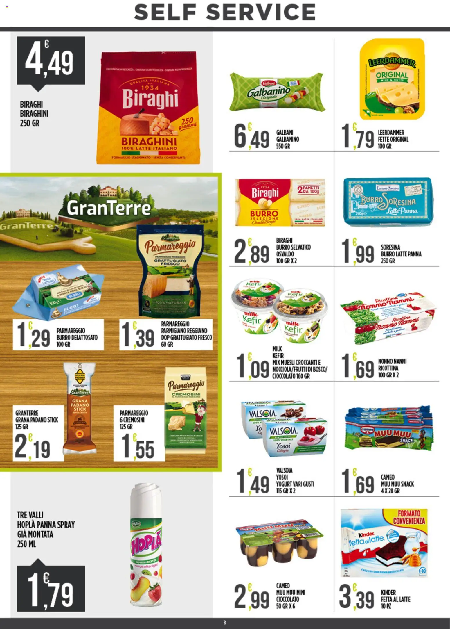 Volantino Euroesse del 20.04.2026 | Pagina: 8 | Prodotti: Yogurt, Cioccolato, Parmigiano reggiano, Parmigiano