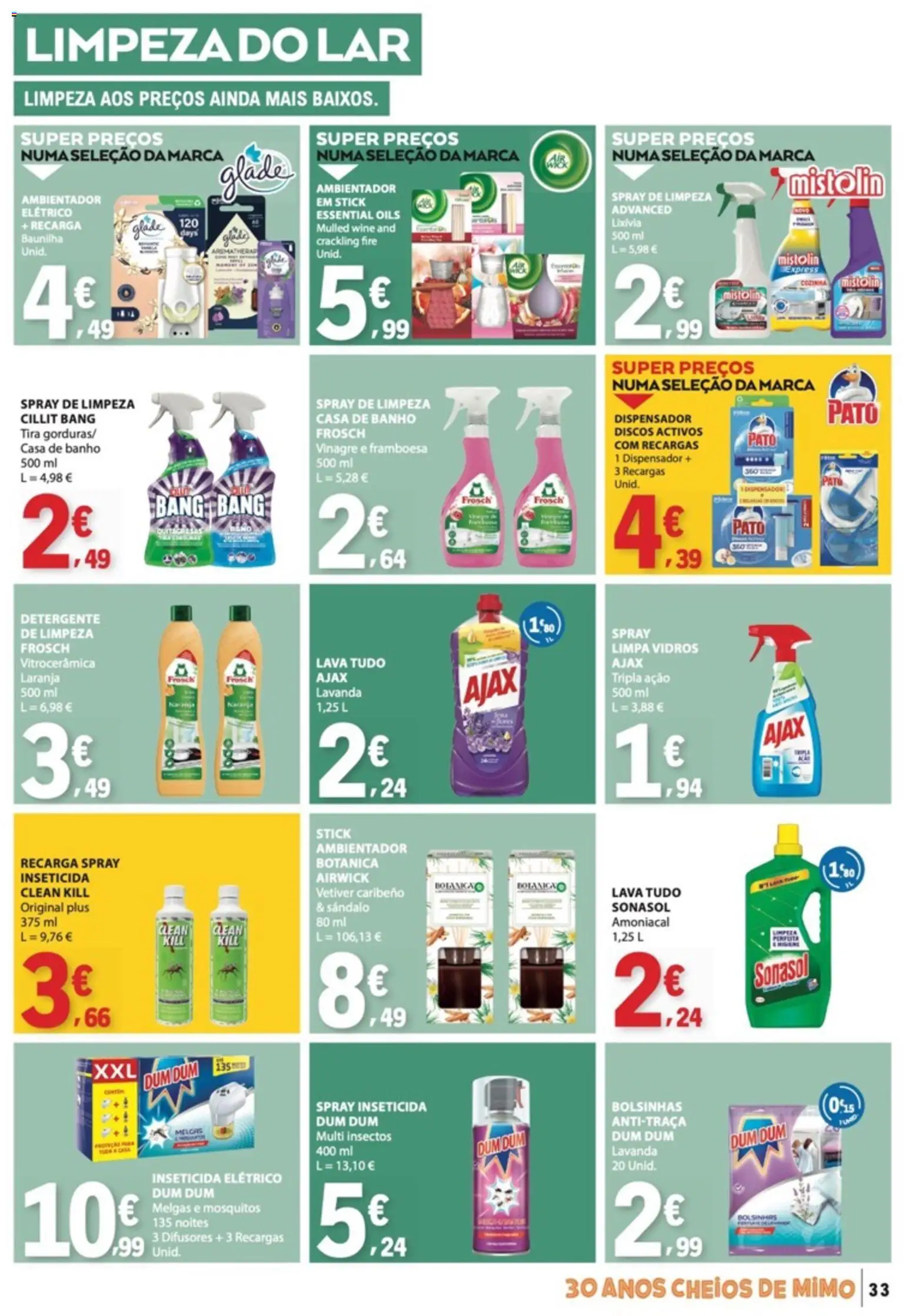E.Leclerc folheto │ válido de 07.05.2026 | Página: 33 | Produtos: Detergente, Limpa vidros, Casa de banho, Banho