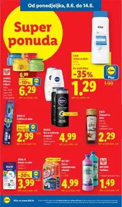 CIEN Losion za tijelo, 500 ml - Pregled kataloga iz trgovine Lidl, vrijedi od 08.06.2026 | Stranica: 24 | Proizvodi: Gel za odčepljivanje odvoda, Varikina, Nivea, WC Net