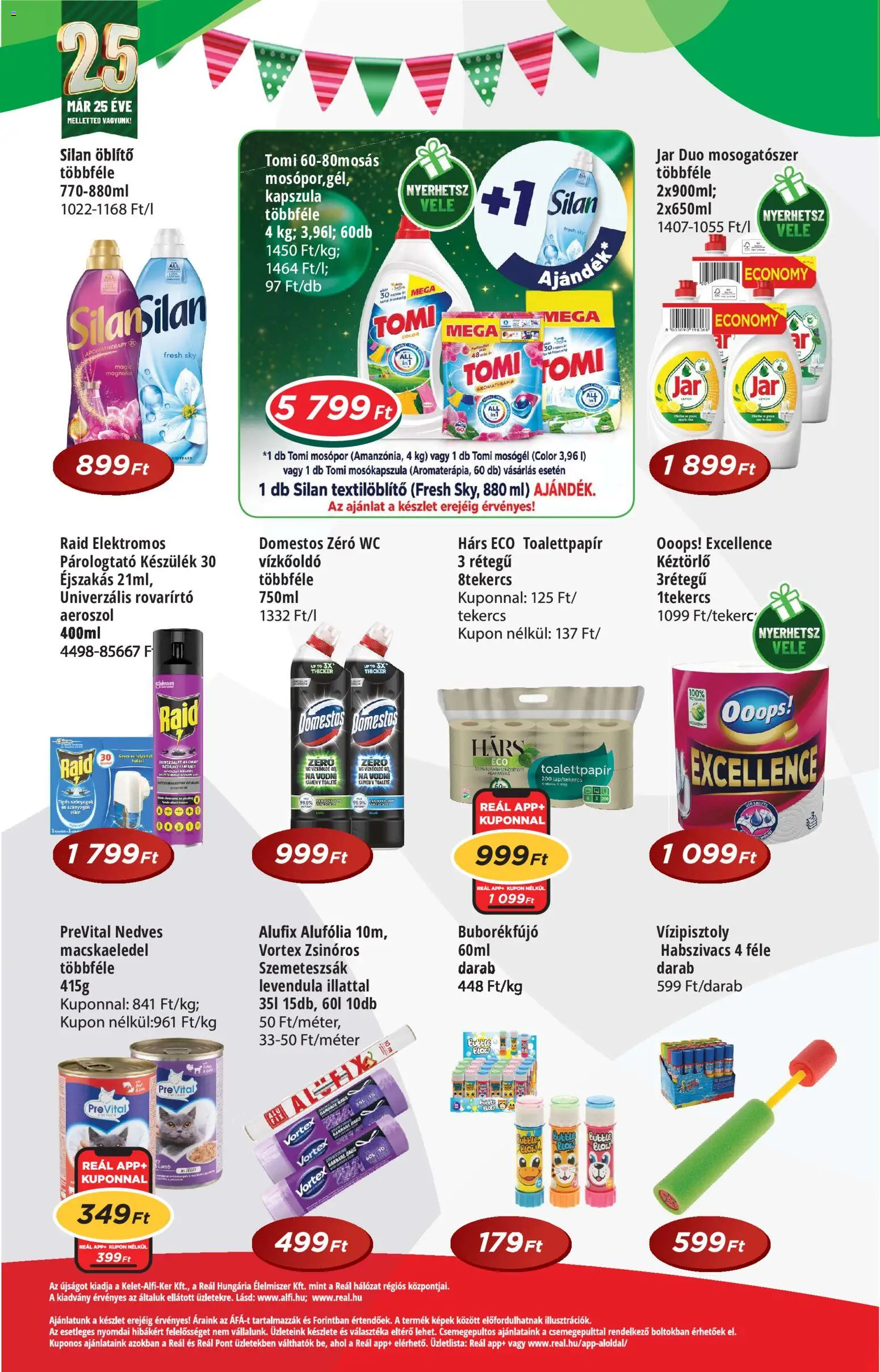 Reál akciós ujság - amely érvényes a következő dátumtól: 17.06.2026 | Oldal: 8 | Termékek: Mosókapszula, Öblítő, WC, Mosópor