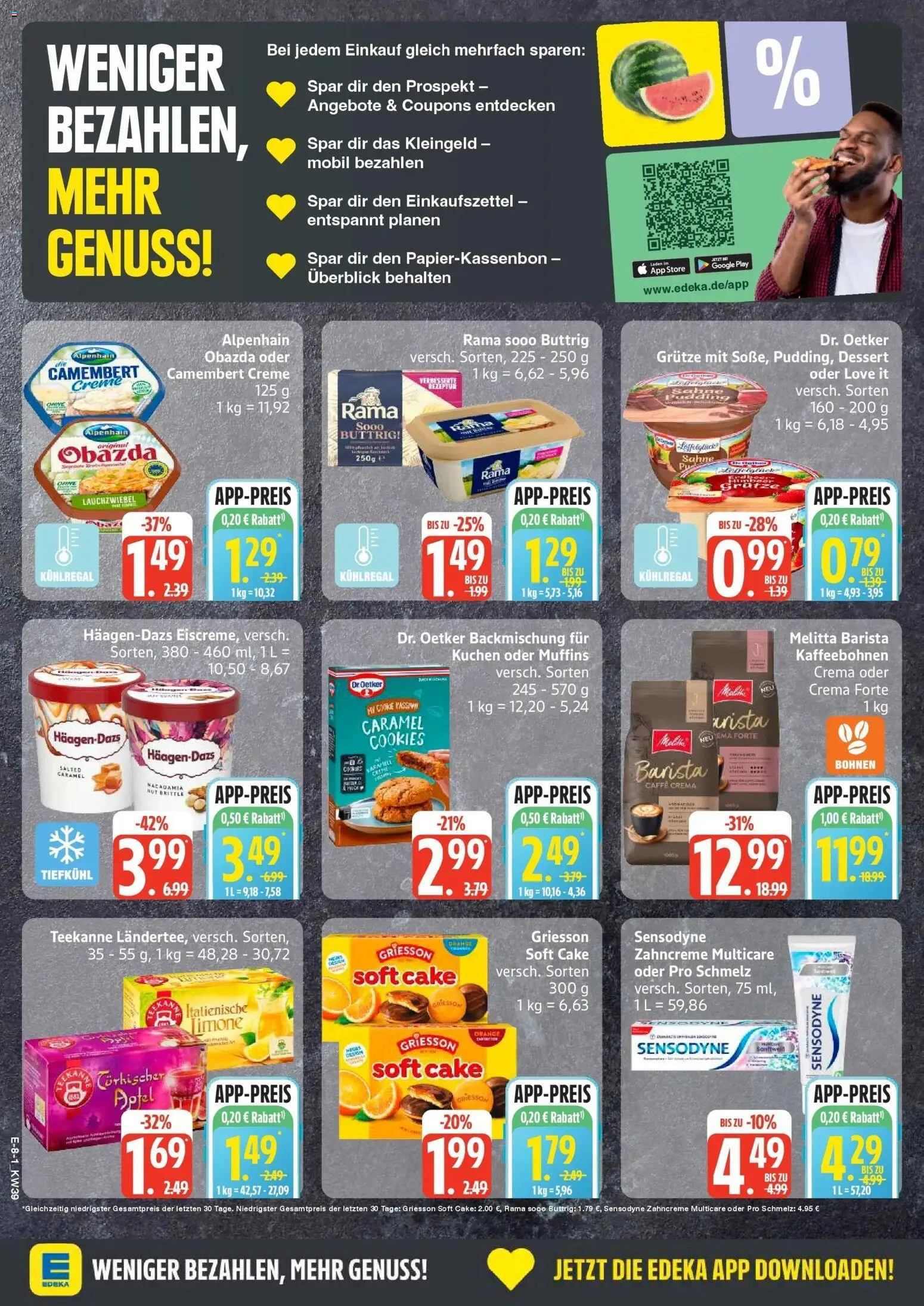 Edeka Prospekt Husum (ab 21.09.2026) » Angebote Online | Seite: 10 | Produkte: Rama, Camembert, Teekanne, Kuchen