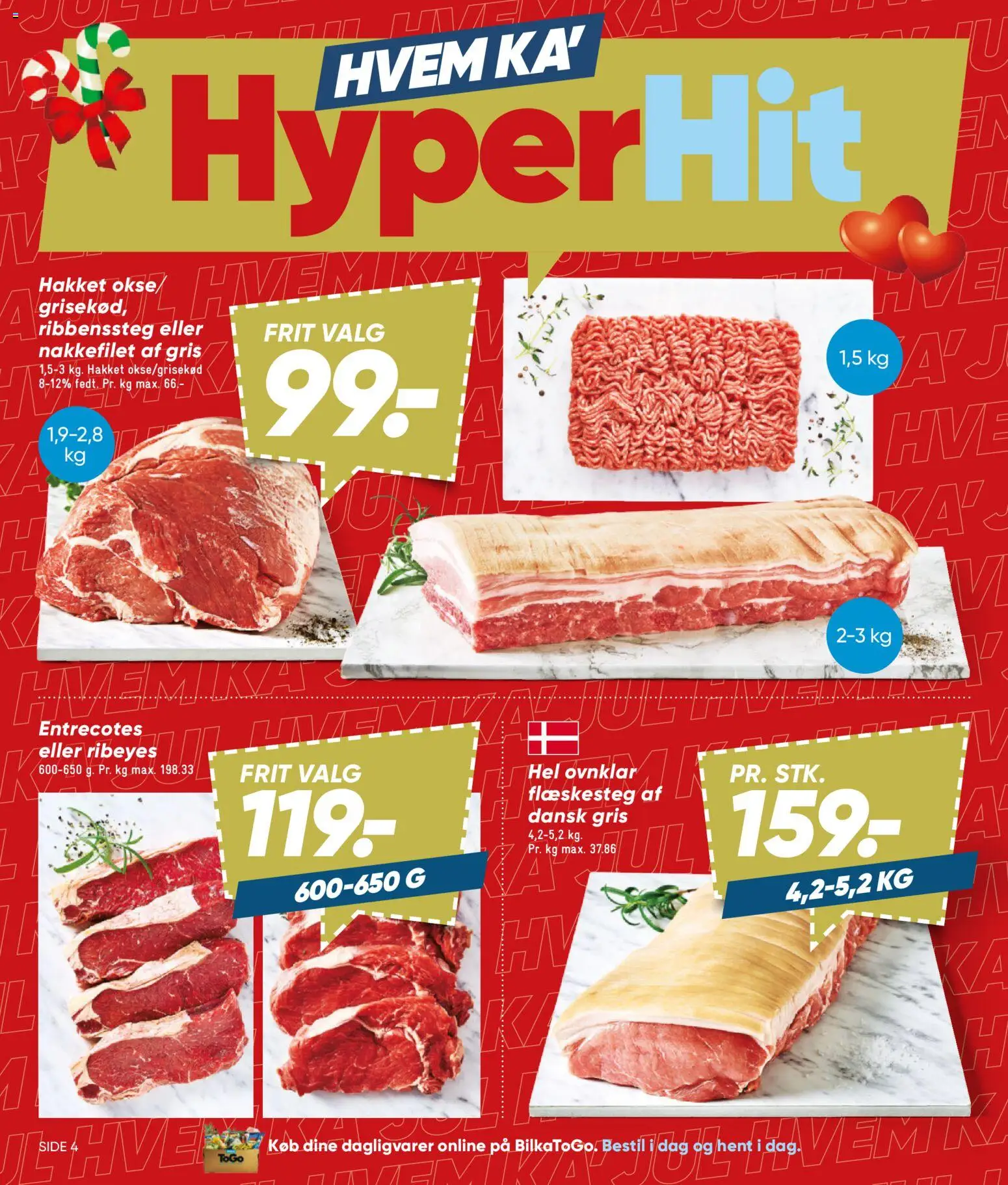 Bilka tilbudsavis – gyldig fra 30/10/2026 | Side: 4 | Produkter: Dagligvarer, Flæskesteg, Nakkefilet