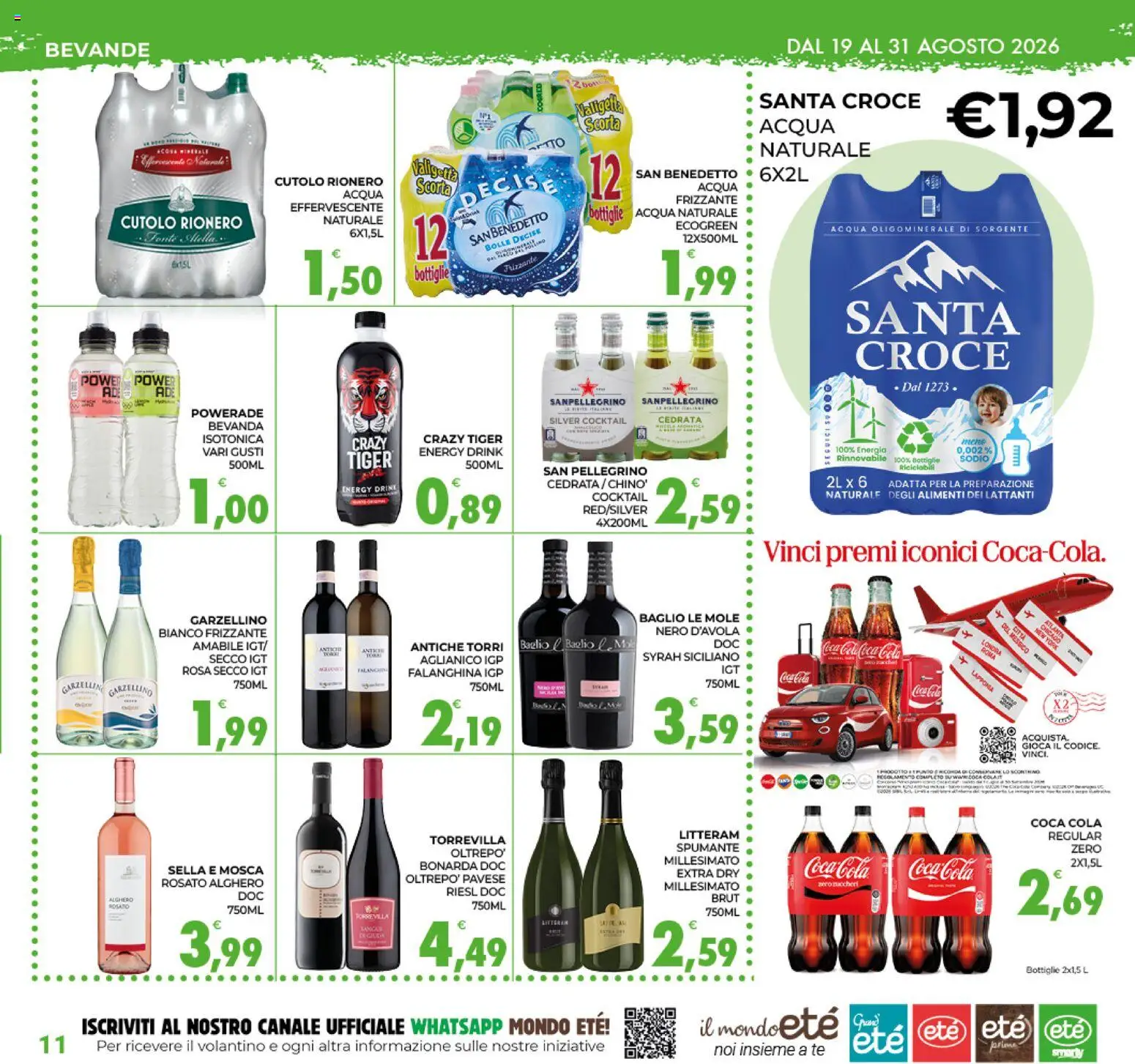 Volantino Eté del 19/08/2026 | Pagina: 11 | Prodotti: Tè, Acqua, Bevande, Acqua naturale