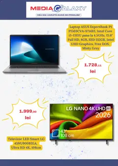 Ofertele Media Galaxy valabile de la 09.07.2026 | Pagină: 3 | Produse: Laptop, Vestiyer, Televizor, Babak