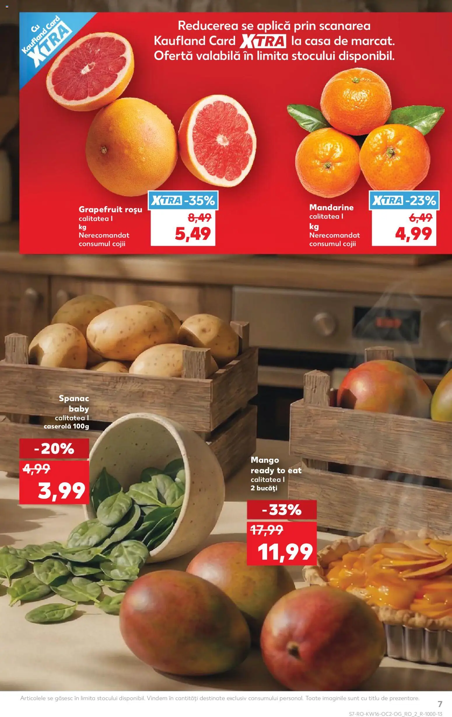 Noul catalog Kaufland – valabil de la 15.04.2026 | Pagină: 7 | Produse: Mandarine, Mango