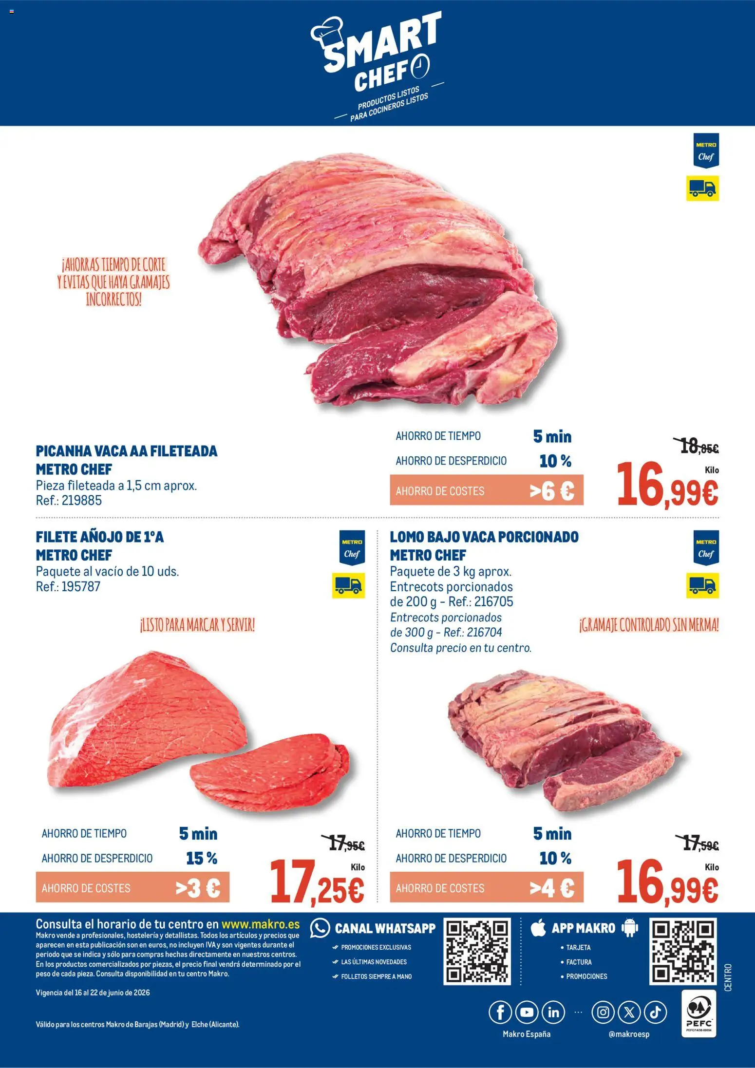 Makro Frescos Barajas - Elche │ válido desde el 16.06.2026 | Página: 6 | Productos: Peso, Filete