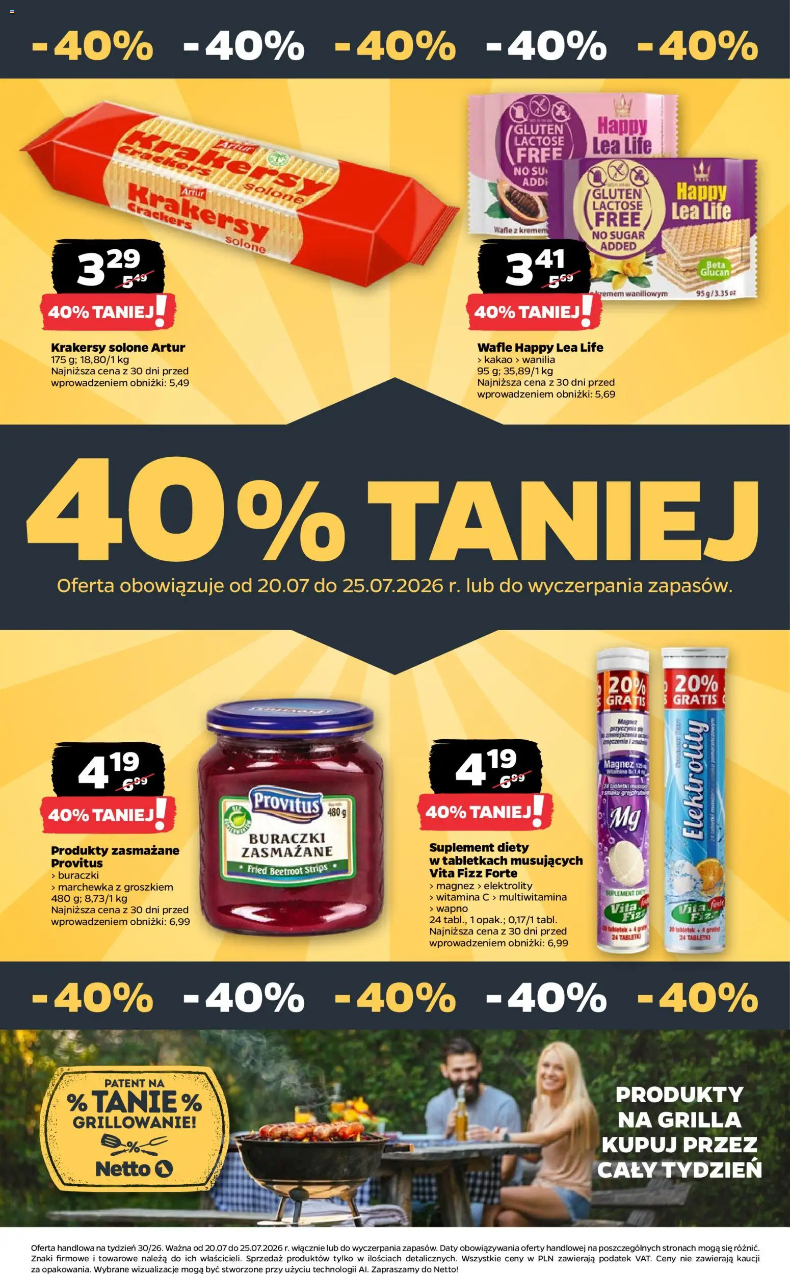 Netto gazetka od poniedziałku od 20.07.2026 | Strona: 32 | Produkty: Kakao, Krakersy, Marchewka, Wanilia