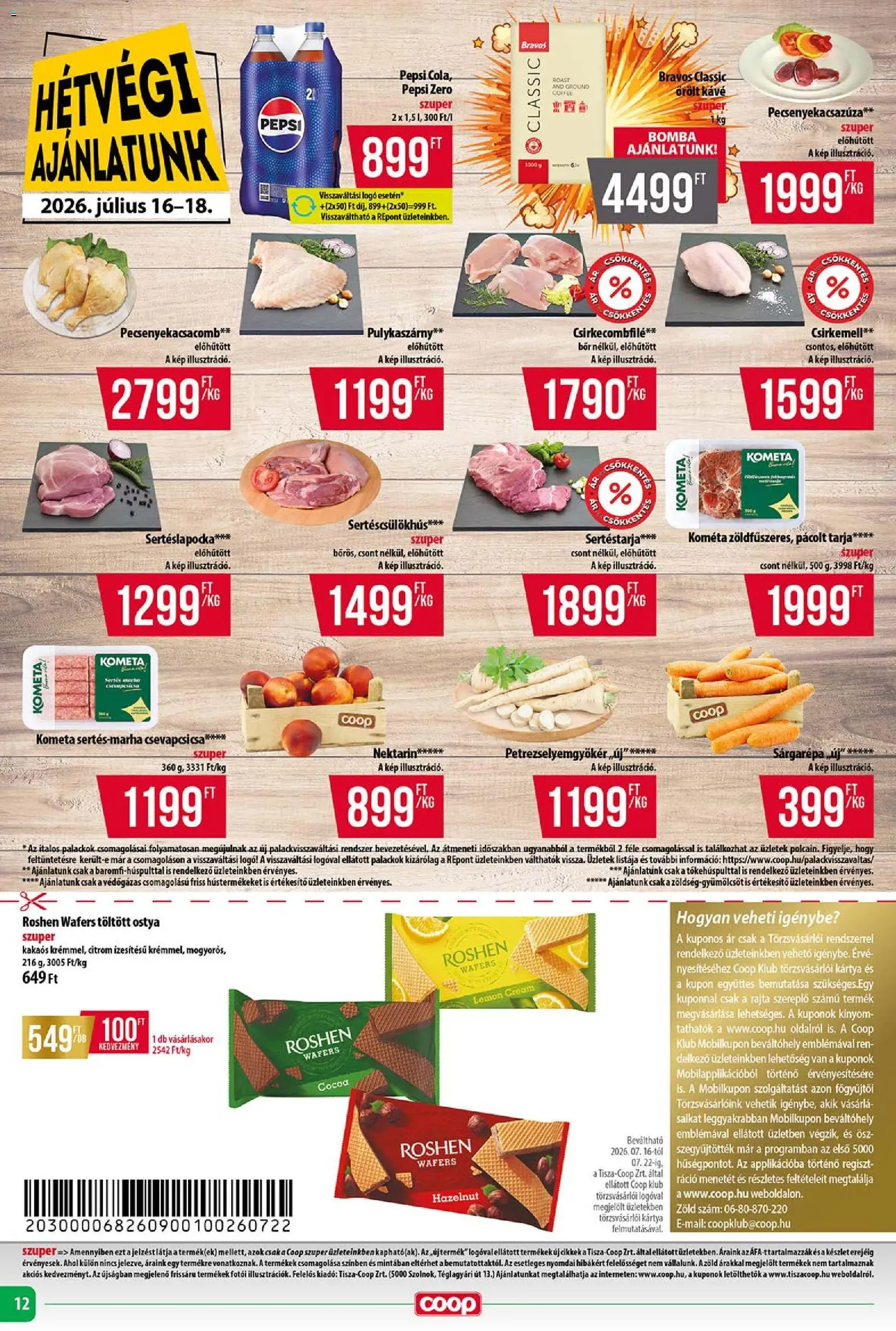 COOP akciós ujság - amely érvényes a következő dátumtól: 2026.07.16. | Oldal: 12