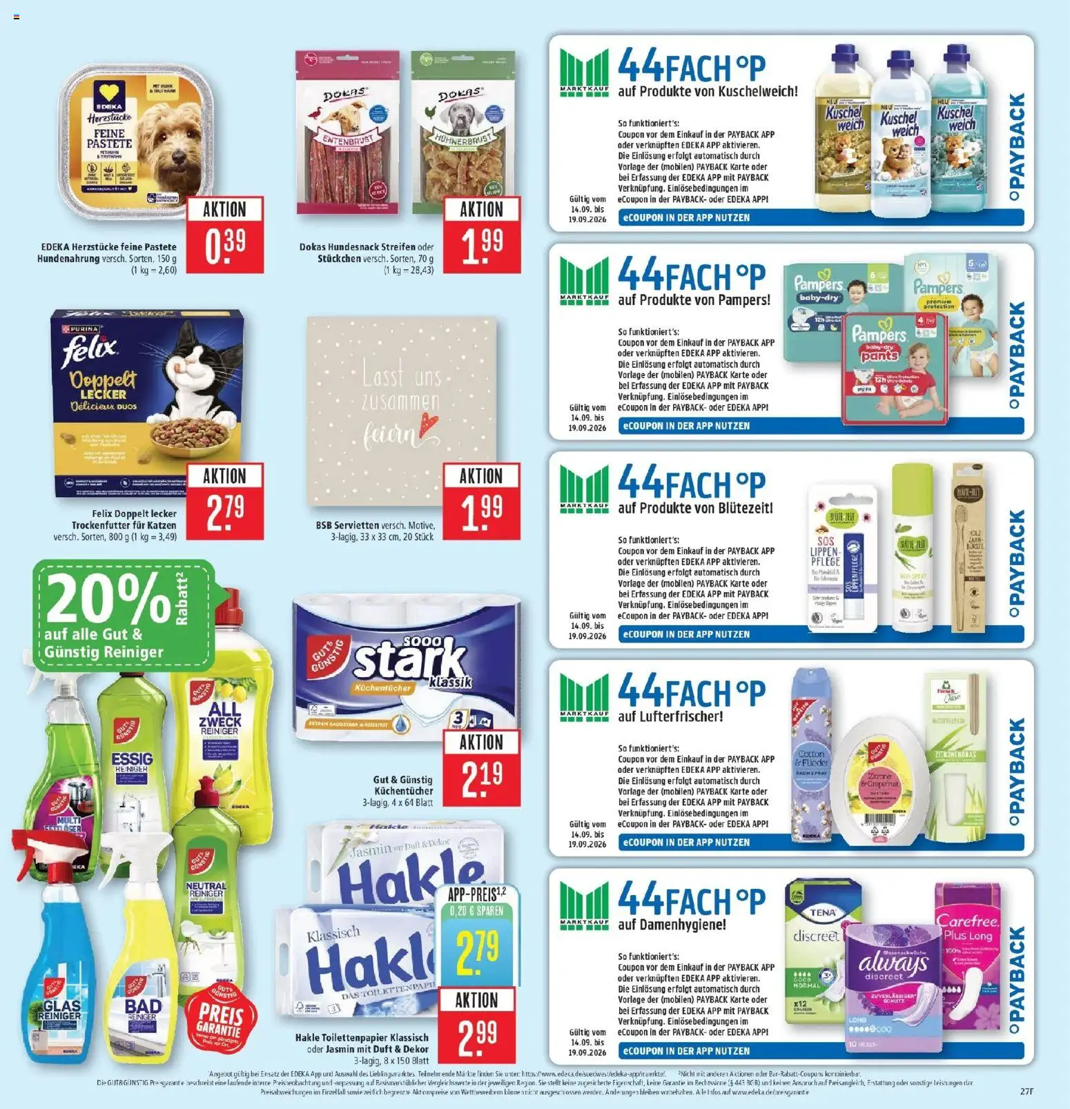 Marktkauf Prospekt Aschaffenburg (ab 14.09.2026) » Angebote online | Seite: 31 | Produkte: Zitronengras, Kuschelweich, Duft, Toilettenpapier