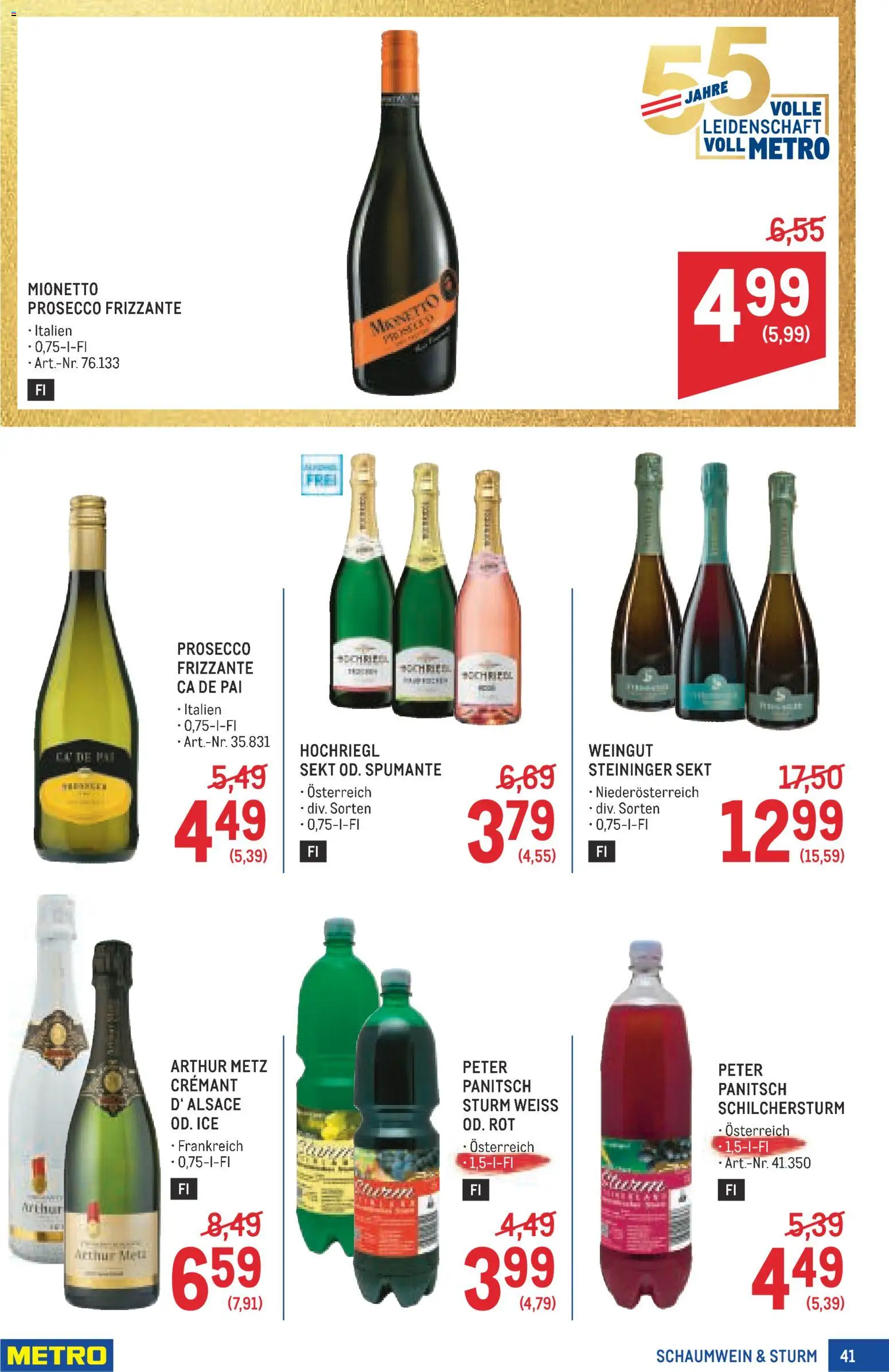 Metro angebote Profi gültig ab 01.10.2026 | Seite: 41 | Produkte: Prosecco