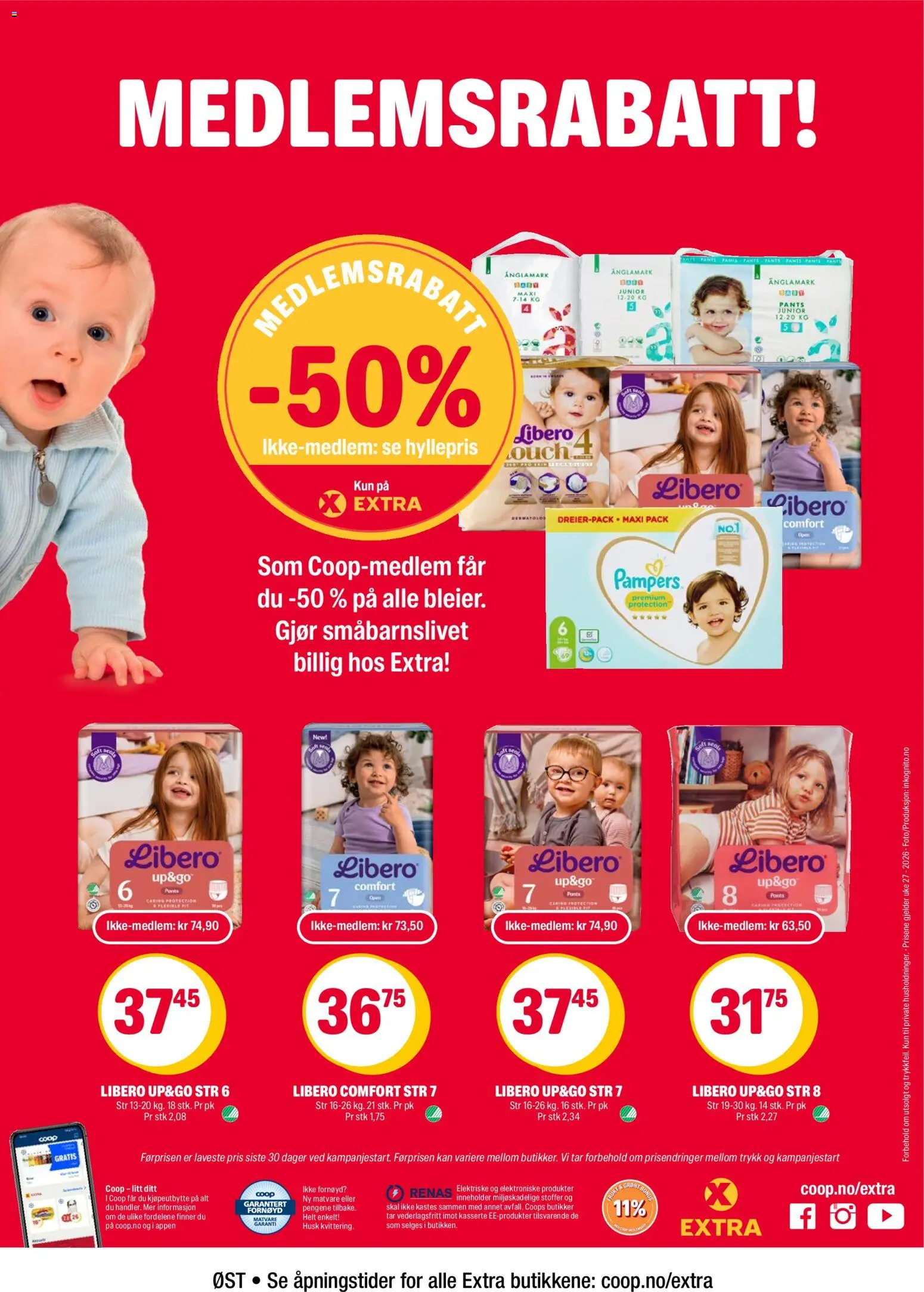 {H1} | Side: 38 | Produkter: Ost, Ved, Mel, Pampers
